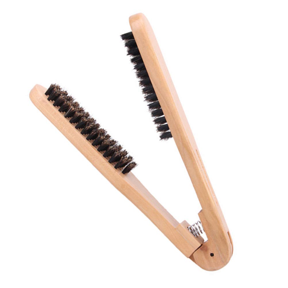 Professional Hair Straightening Brush & Comb - 2-in-1 Styling Tool for Smooth, Frizz-Free Hair | Perfect for Home Use, Travel & Salon Styling