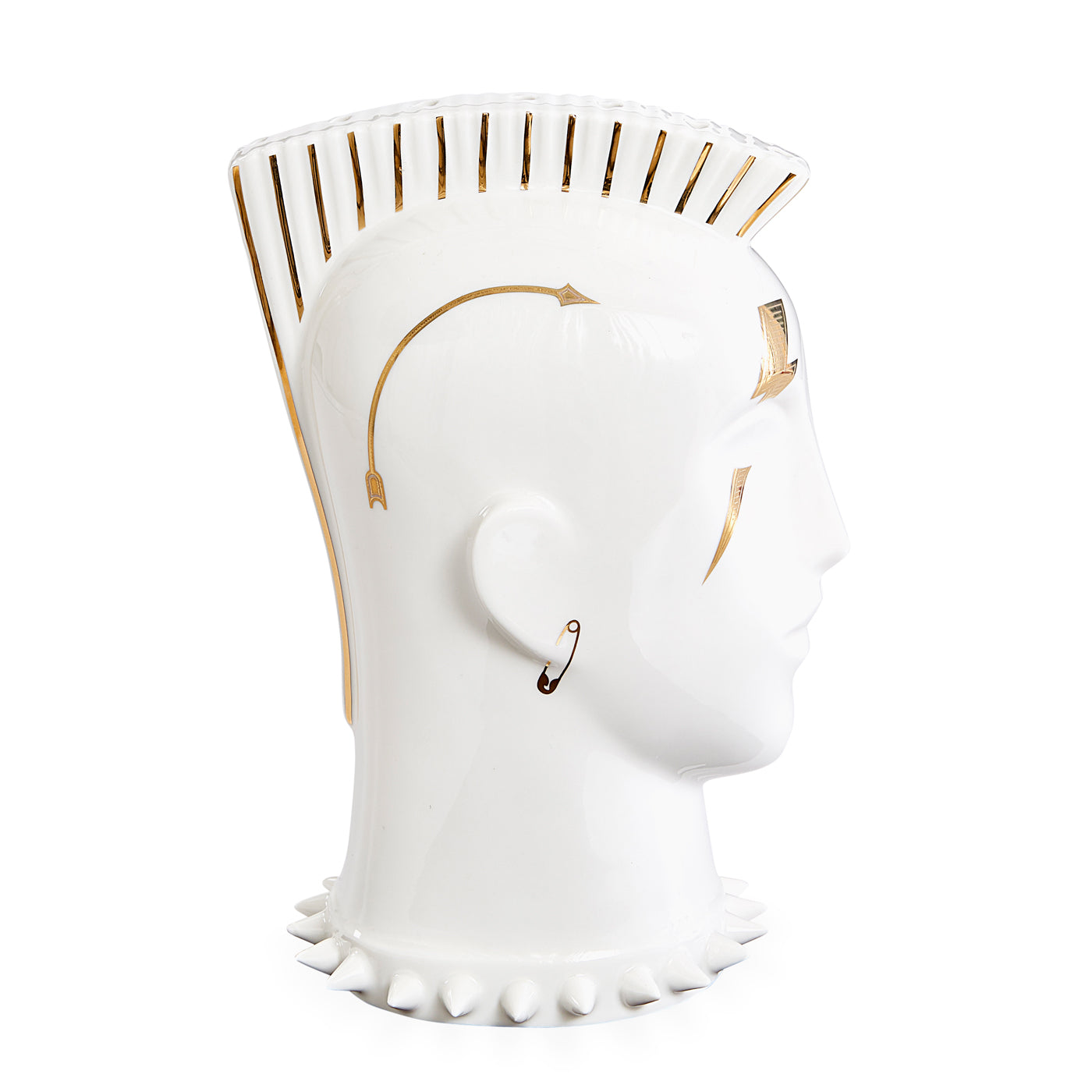 Golden Mohawk Lollipop Holder - Fun Candy Stick for Parties, Halloween & Birthday Celebrations - Unique Cake Topper & Dessert Display Accessory
