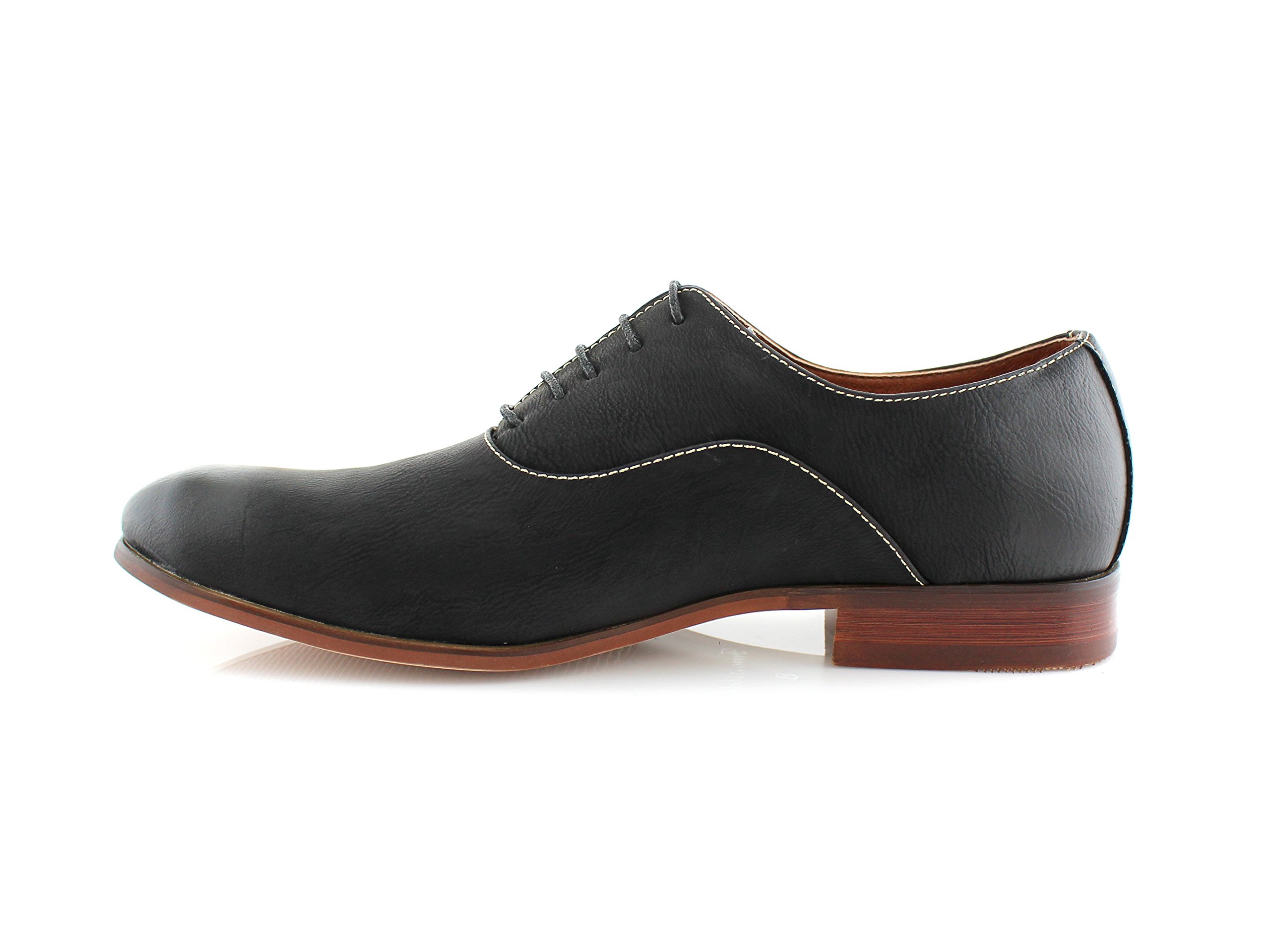 Ferro Aldo Classic Men's Oxford Dress Shoes - Formal Round Toe Leather Business Shoes for Office, Wedding & Special Occasions