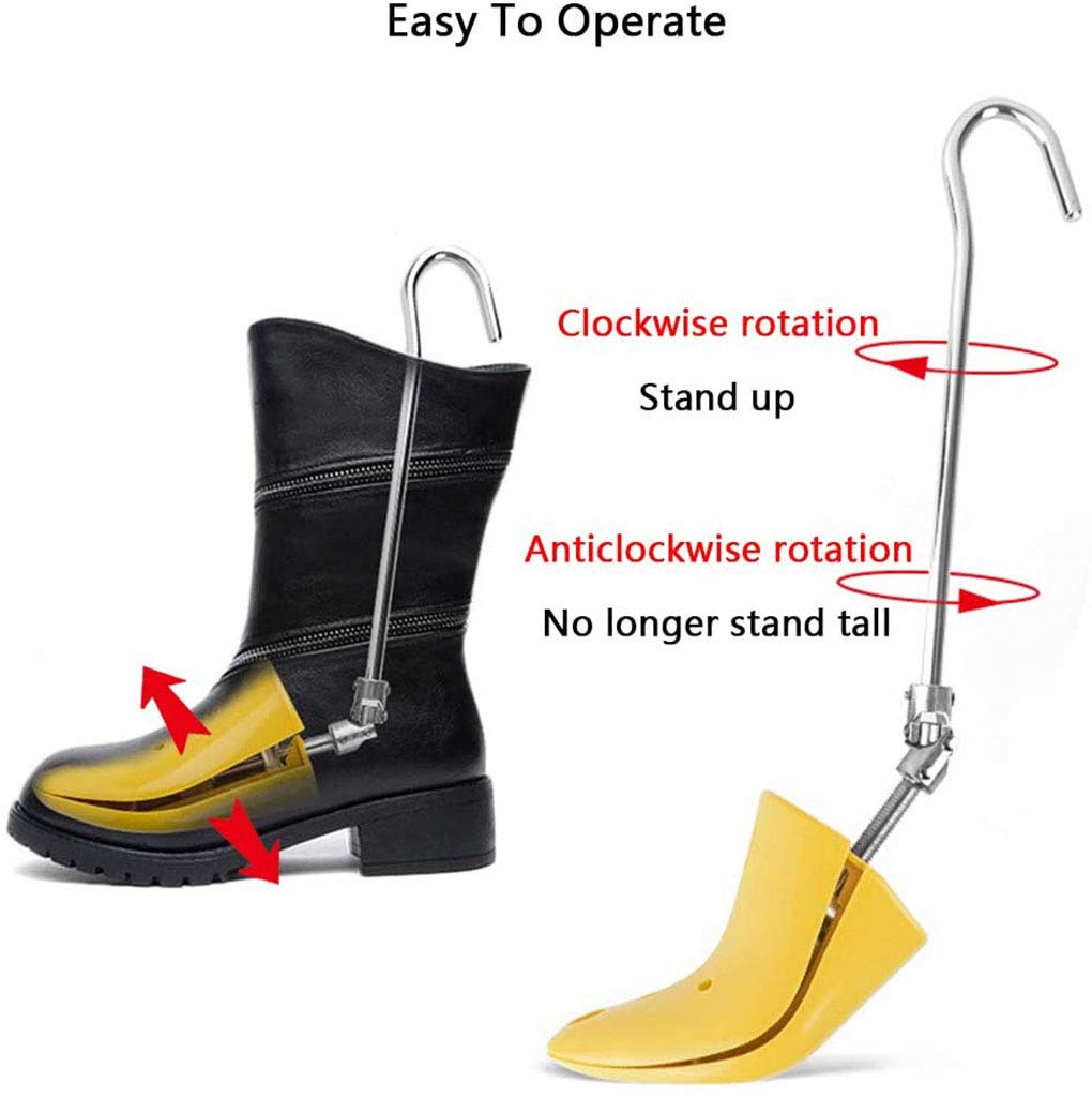 Adjustable Shoe Stretcher for Boots & Shoes - 1 Pair Left & Right Feet Shoe Tree Expander for Hiking, Work Boots & Leather Shoes - Perfect for Boot Stretching, Comfort Fit & Foot Pain Relief