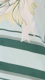 Alma Shorts for Women - Stylish Aqua & Yellow Print Summer Shorts - Perfect for Beach, Yoga, and Casual Wear