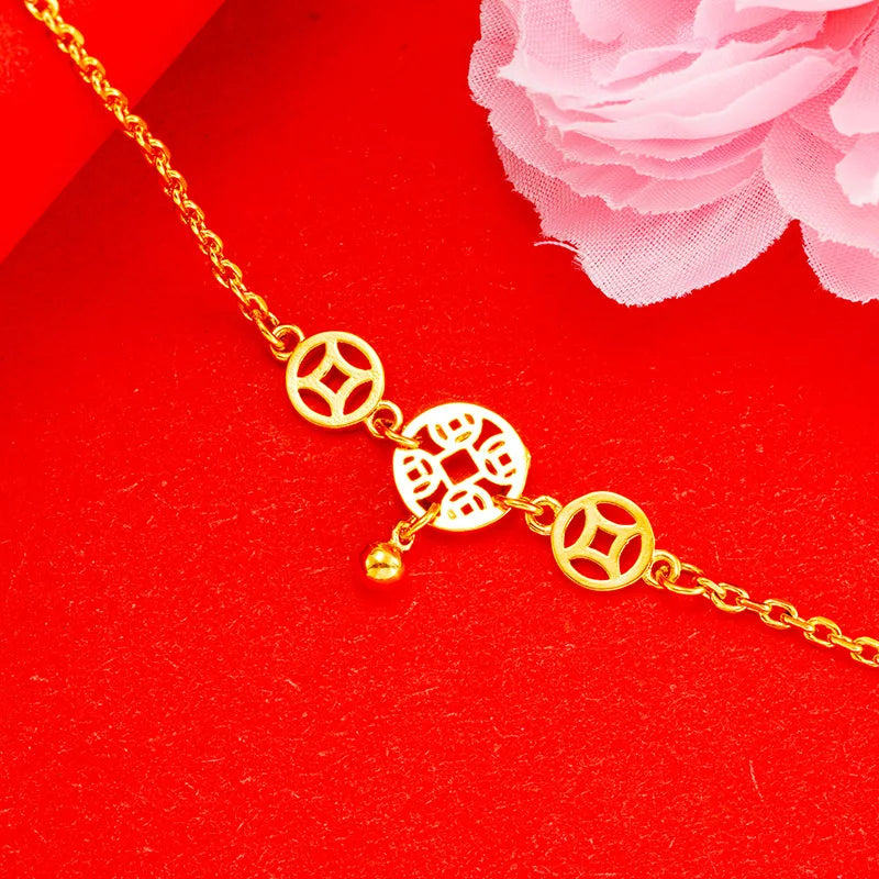 14K Gold Anklet for Women - Delicate Adjustable Ankle Bracelet - Perfect for Beach, Summer & Boho Style Outfits