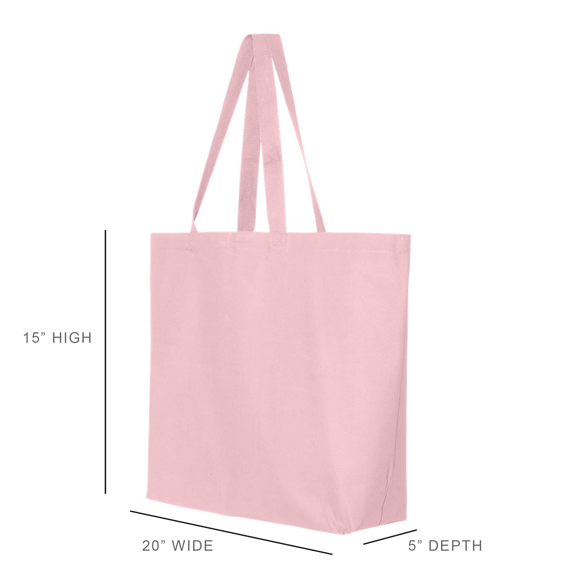 Stylish Pink Canvas Tote Bag with Black Bow - Large Women's Fashion Shoulder Bag for Sorority, Sisterhood & College Life - Perfect for School, Beach, Shopping & Everyday Use