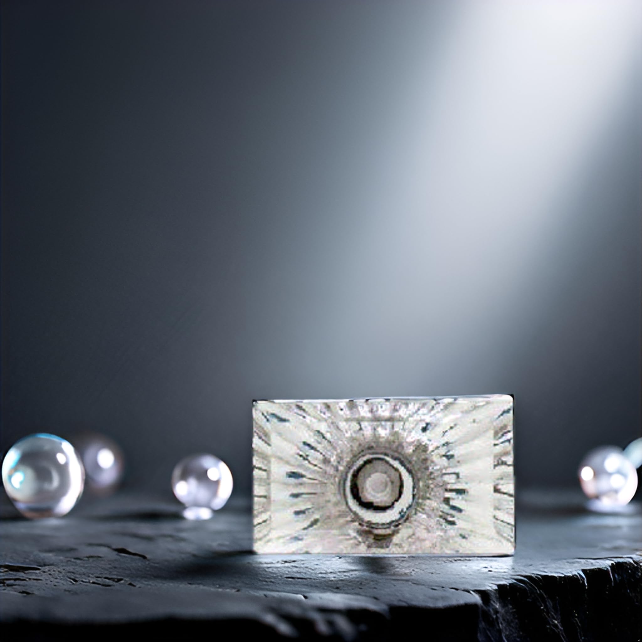 TRINCA-FERRO Set of 6 Clear Crystal Glass Door Knobs - Interior/Exterior Cabinet & Drawer Pulls - Modern Decorative Hardware for Kitchen, Bedroom, Bathroom - Perfect for Dressers, Cabinets & Furniture Upgrades