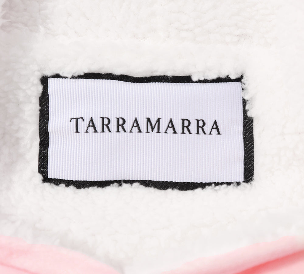 TARRAMARRA® Reversible Hoodie Blanket - Unisex Pink Polka Dot Fleece Wearable Blanket for Women & Men - Cozy Loungewear for Home, Camping, and Outdoor Activities