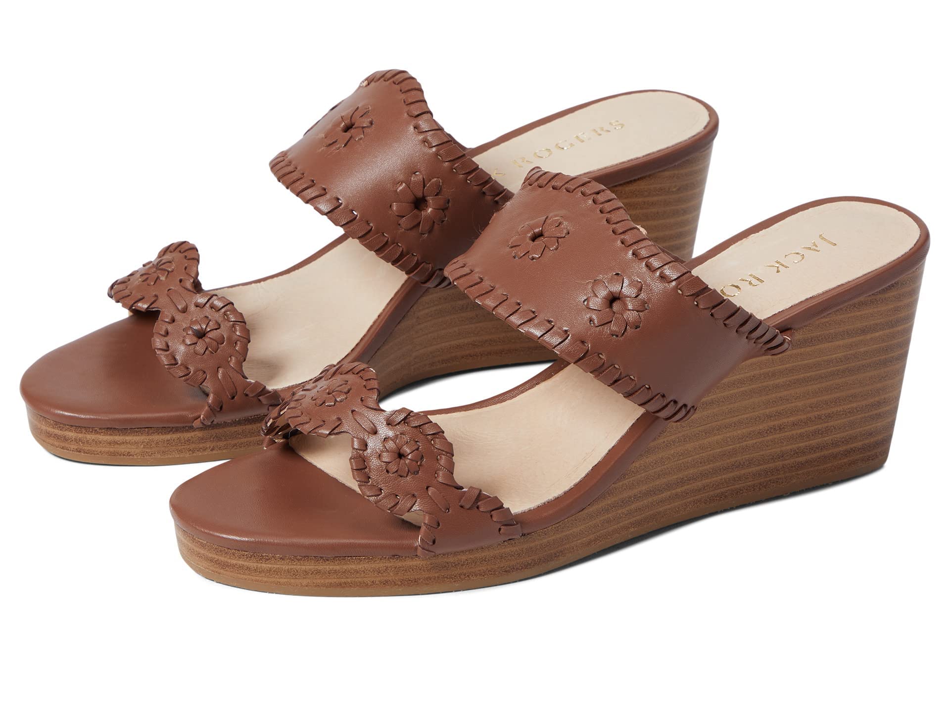 Jack Rogers Caroline Wedge Sandals for Women - Comfortable Summer Wedge Heel Shoes | Perfect for Beach, Vacation, and Casual Outings