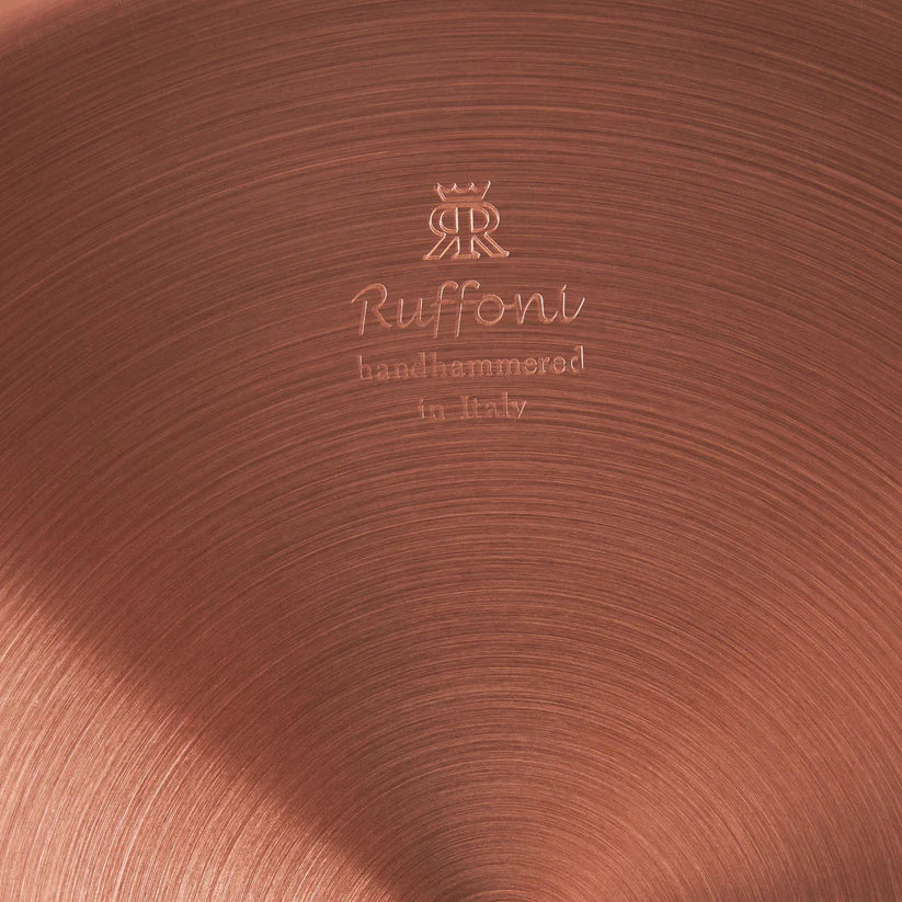 Ruffoni Symphonia Cupra 4 Quart Copper Saute Pan - Premium Italian Cookware for Professional Chefs & Home Cooking, Perfect for Searing, Sauteing & Sauce Making