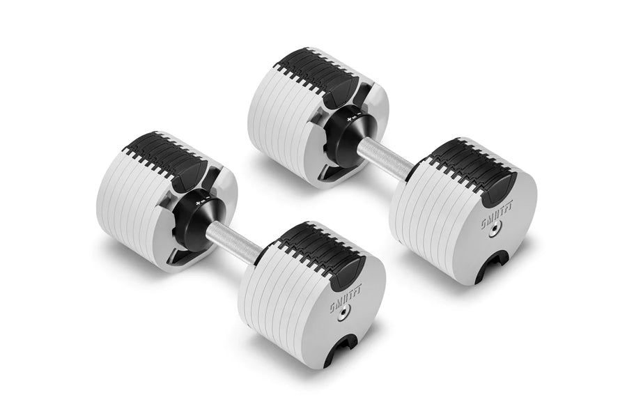 NÜOBELL 80lb Adjustable Dumbbells Set (Ash) - Premium Home Gym Equipment for Strength Training, Weight Lifting & Fitness Workouts
