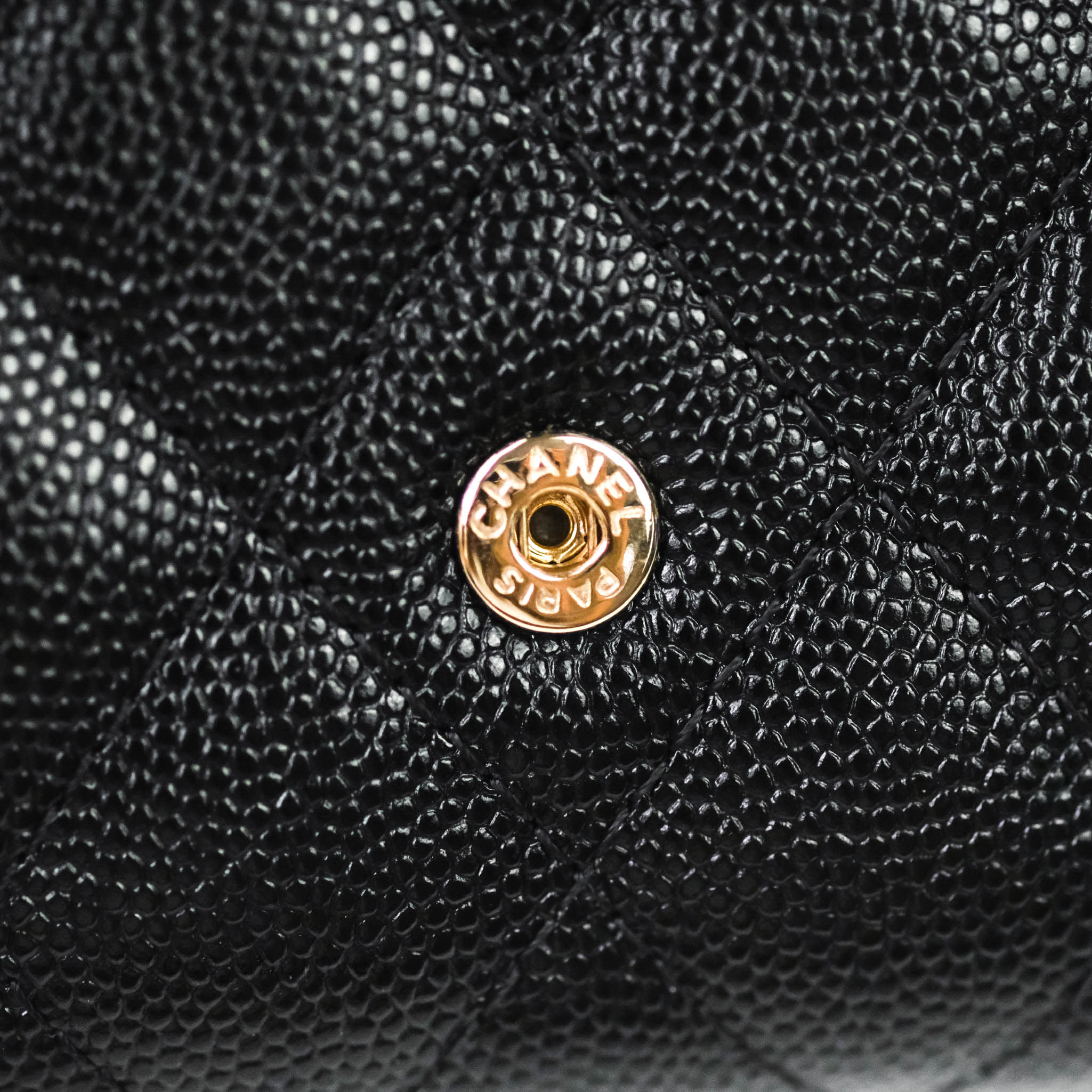 Chanel Classic Flap Small Wallet in Black Caviar Leather with Gold Hardware - Luxury Women's Accessory for Everyday Use & Special Occasions