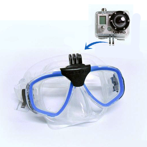 Scubapro GoPro Mask Mount - Underwater Camera Mount for Diving, Snorkeling & Water Sports - Capture HD Videos & Photos While Swimming