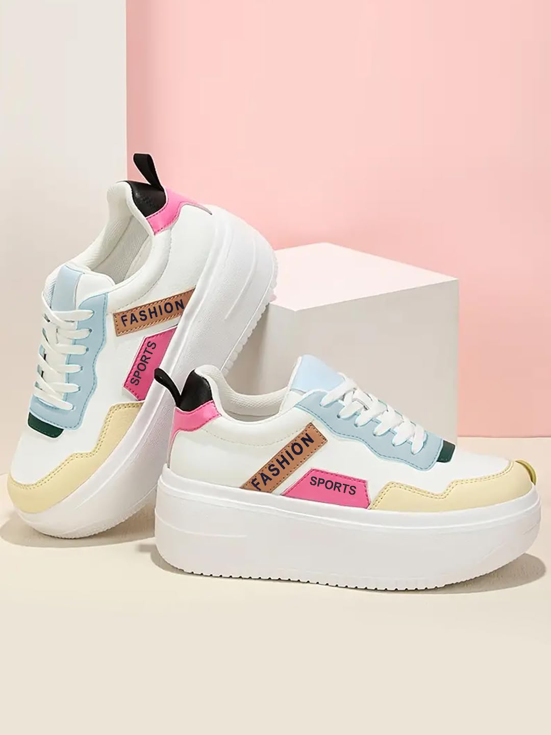 Shoetopia Women's Sneakers - Lightweight Comfortable Walking Shoes for Women | Perfect for Running, Gym Workouts & Everyday Wear