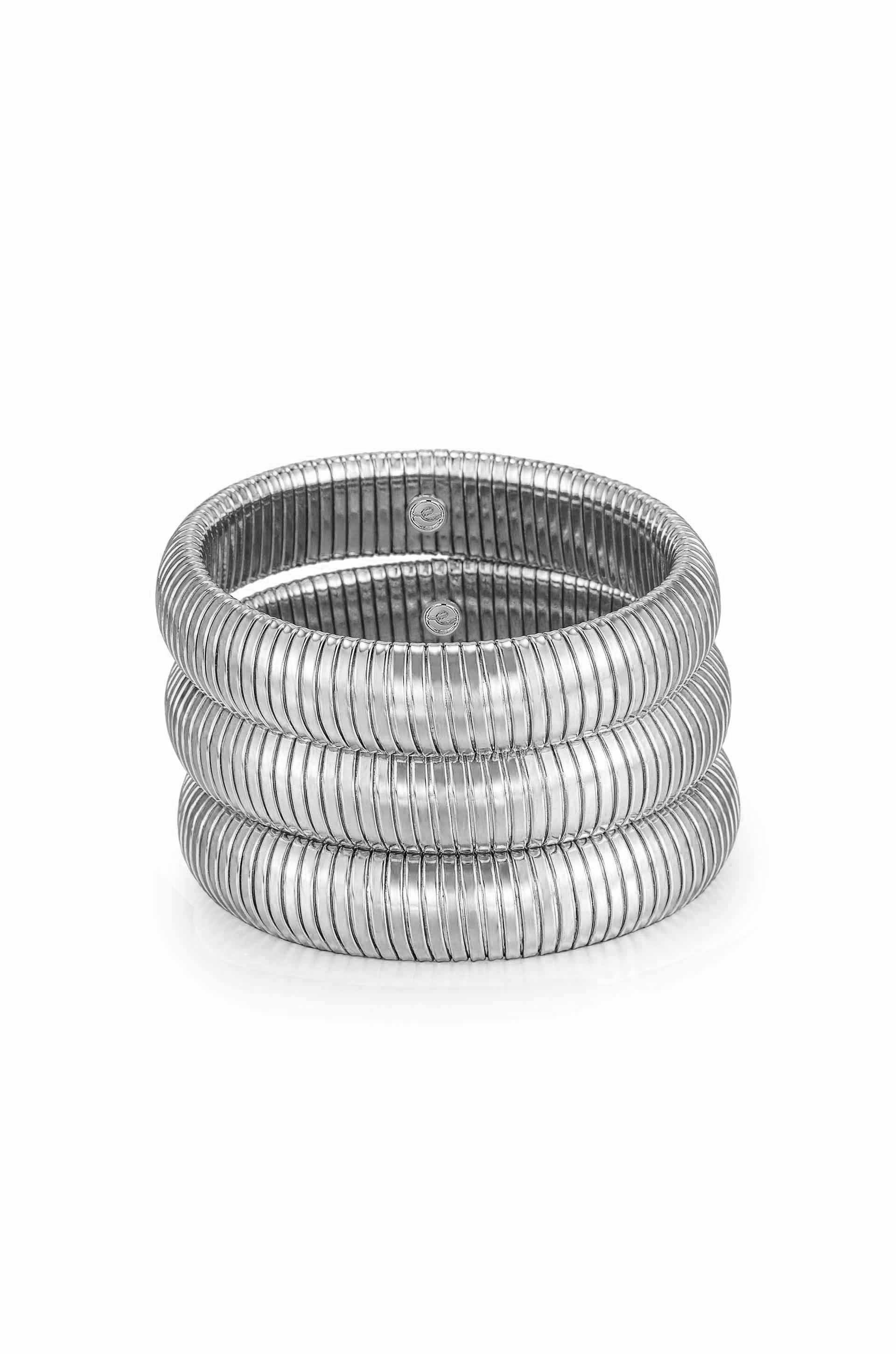Flexible Snake Chain Stretch Bracelet Set for Women - Adjustable Stackable Boho Jewelry for Everyday Wear & Gift Giving