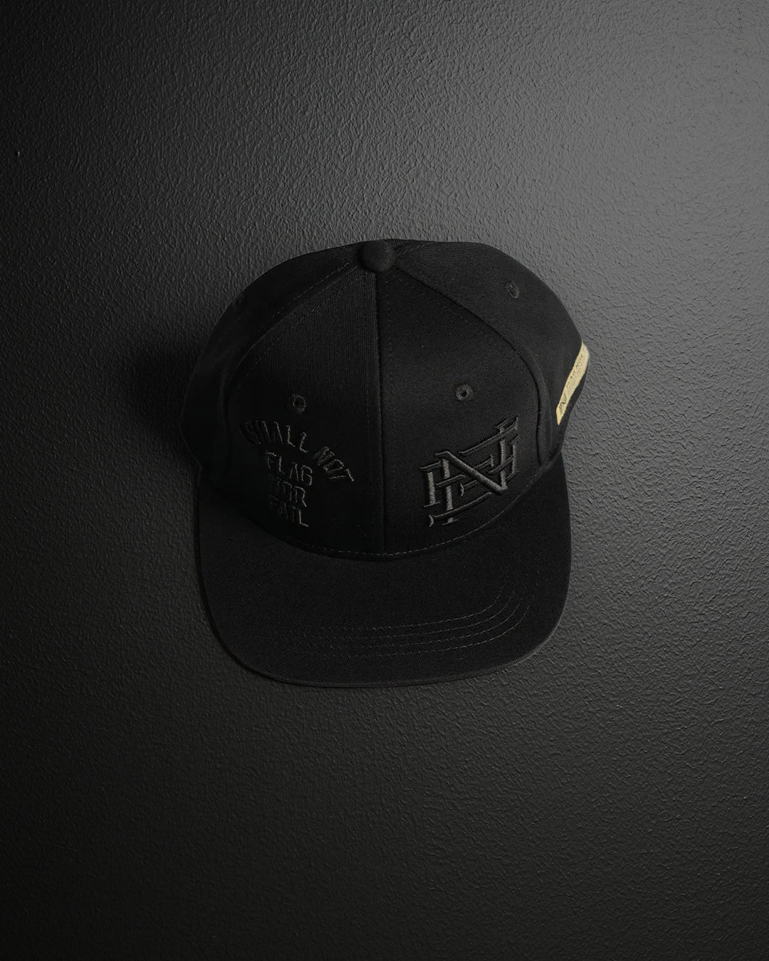 Custom Embroidered Anthem Hat - Black/Black | Adjustable Snapback Cap for Men & Women | Perfect for Sports, Casual Wear & Outdoor Activities