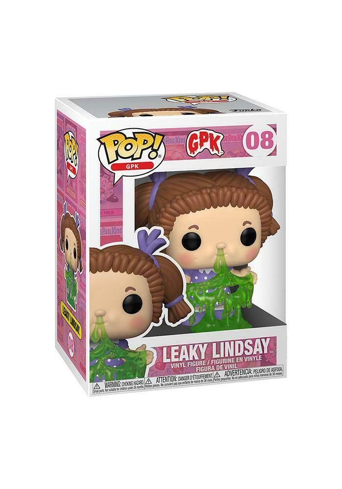 Leaky Lindsay Pop #08 Garbage Pail Kids Vinyl Figure with EcoTEK Plastic Protector - Limited Edition Collectible for Display & Protection | Perfect for Collectors, Gift Giving & Pop Culture Enthusiasts