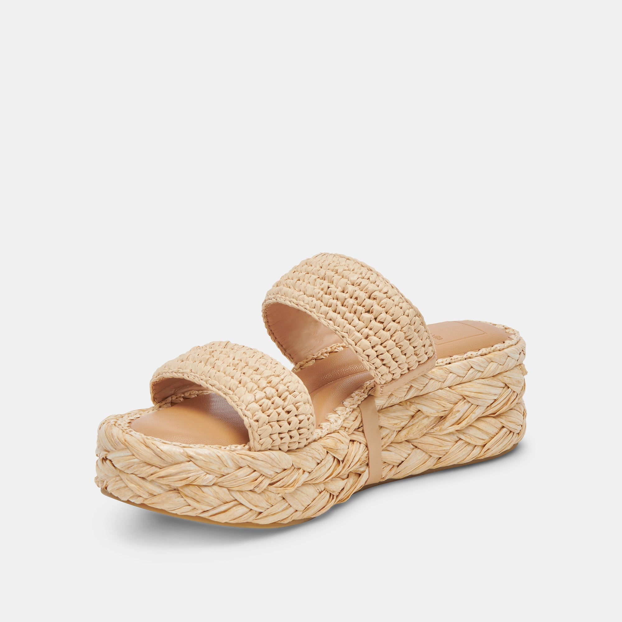 CORLA Women's Natural Raffia Sandals - Lightweight Comfortable Summer Beach Sandals for Women | Perfect for Vacation, Poolside, and Casual Outings