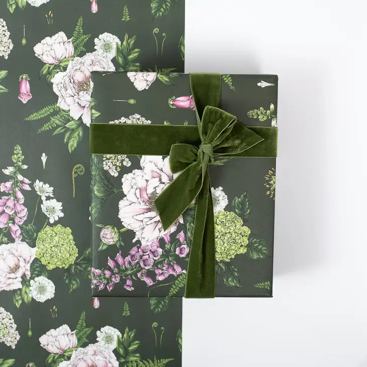 Eco-Friendly Summer Garden Gift Wrap Paper - Floral Design for Birthday, Wedding & Party Favors - Perfect for DIY Crafts, Gift Bags & Present Wrapping