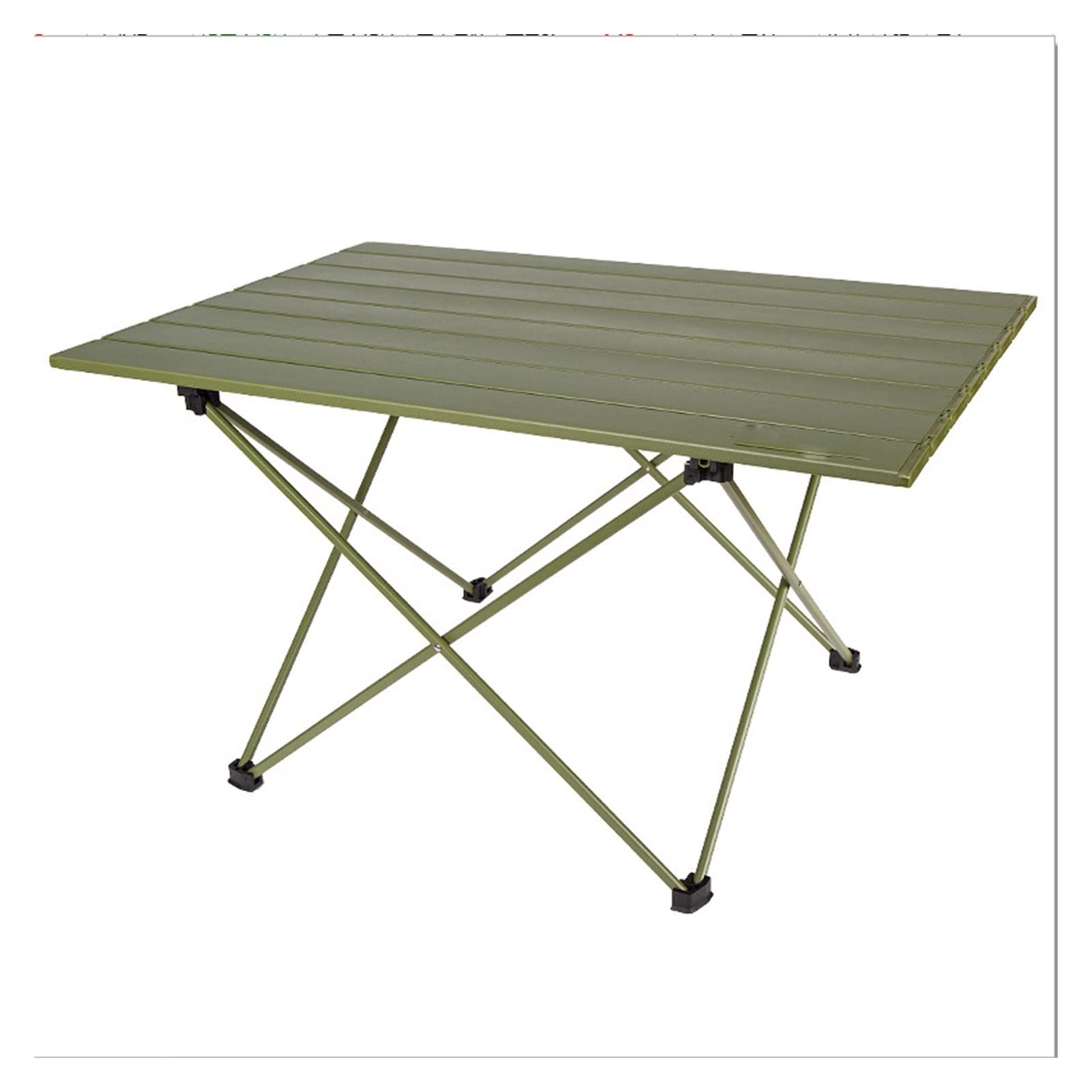 Portable Folding Picnic Table - Aluminum Alloy Camping Table for Outdoor BBQ, Picnics & Travel | Army Green | Easy Setup & Foldable | Perfect for Backyard, Beach, Tailgating & Road Trips