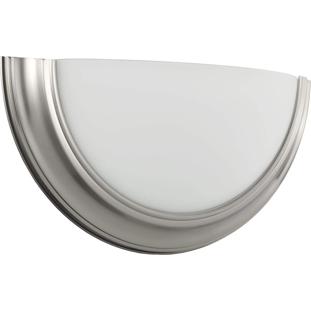 Progress Lighting Eclipse LED Wall Sconce - Brushed Nickel Finish, 1-Light Fixture for Bedroom, Hallway & Bathroom Lighting | Energy Efficient LED Wall Light for Modern Home Decor