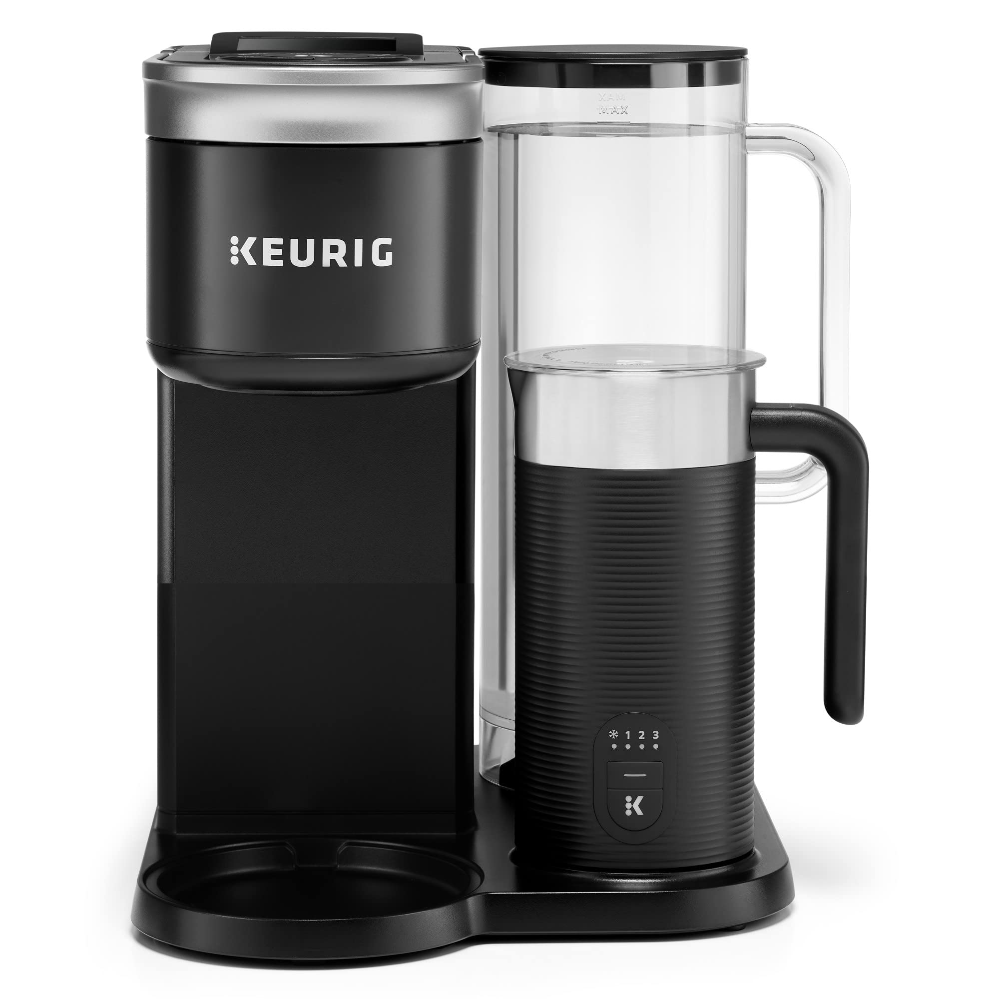 Keurig K-Cafe SMART Single Serve K-Cup Pod Coffee Maker - Latte & Cappuccino Maker, Black | Perfect for Home, Office & Small Spaces | Brews Coffee, Lattes & Iced Drinks