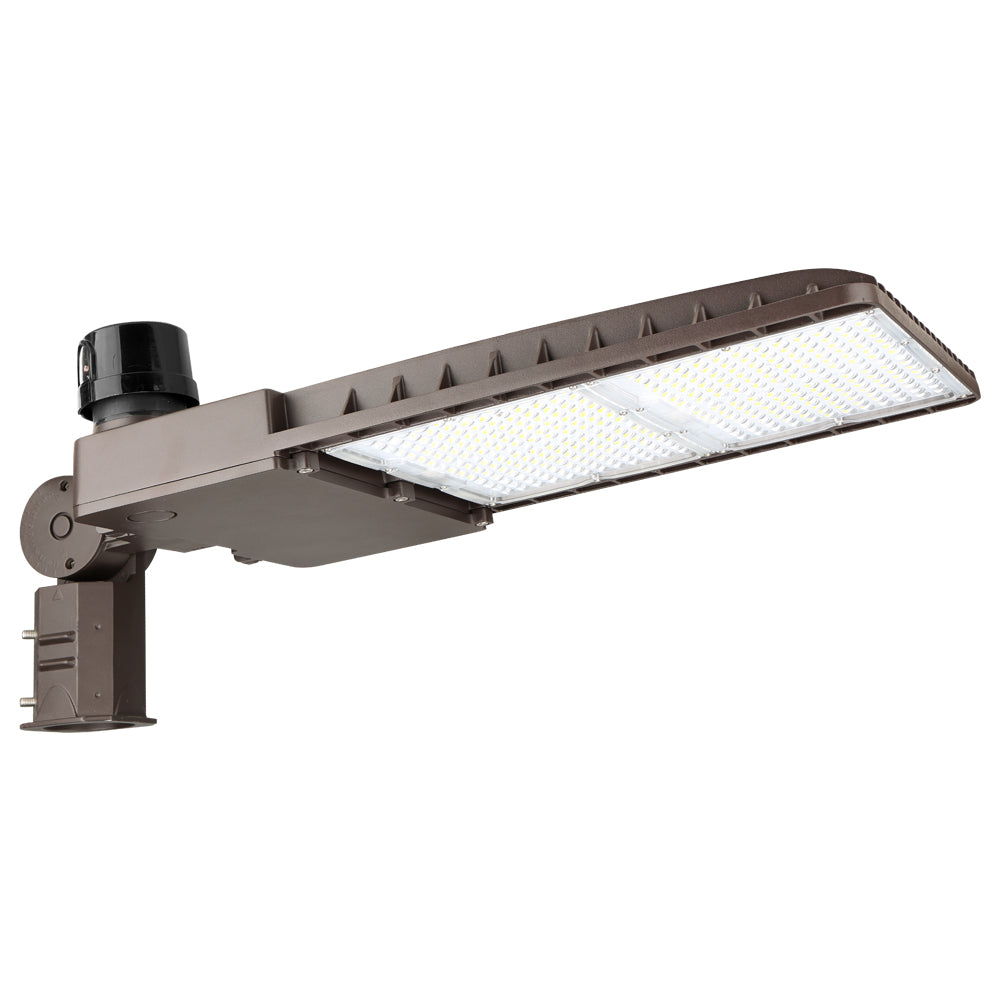 Konlite LED Outdoor Area Light 300W Type V 347-480V 42,000 Lumens 5000K Daylight White - Equivalent to 1000W Metal Halide - Perfect for Parking Lots, Warehouses & Industrial Lighting