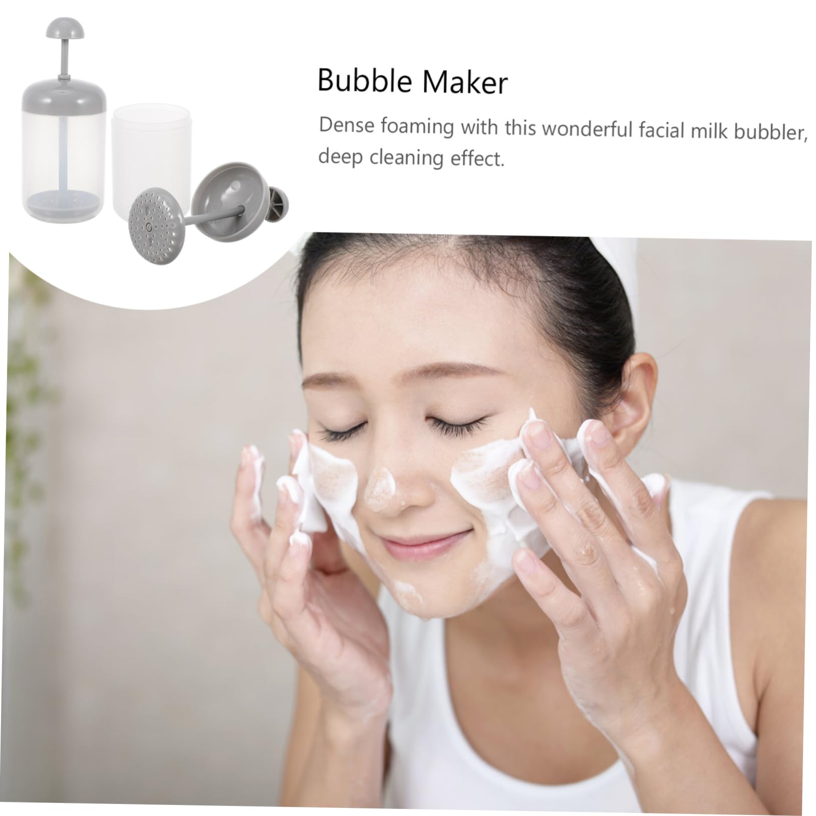 Best Facial Foam Maker for Skincare - MERRYHAPY Bubble Foam Cleanser | Perfect for Daily Face Wash & Deep Cleansing Routine
