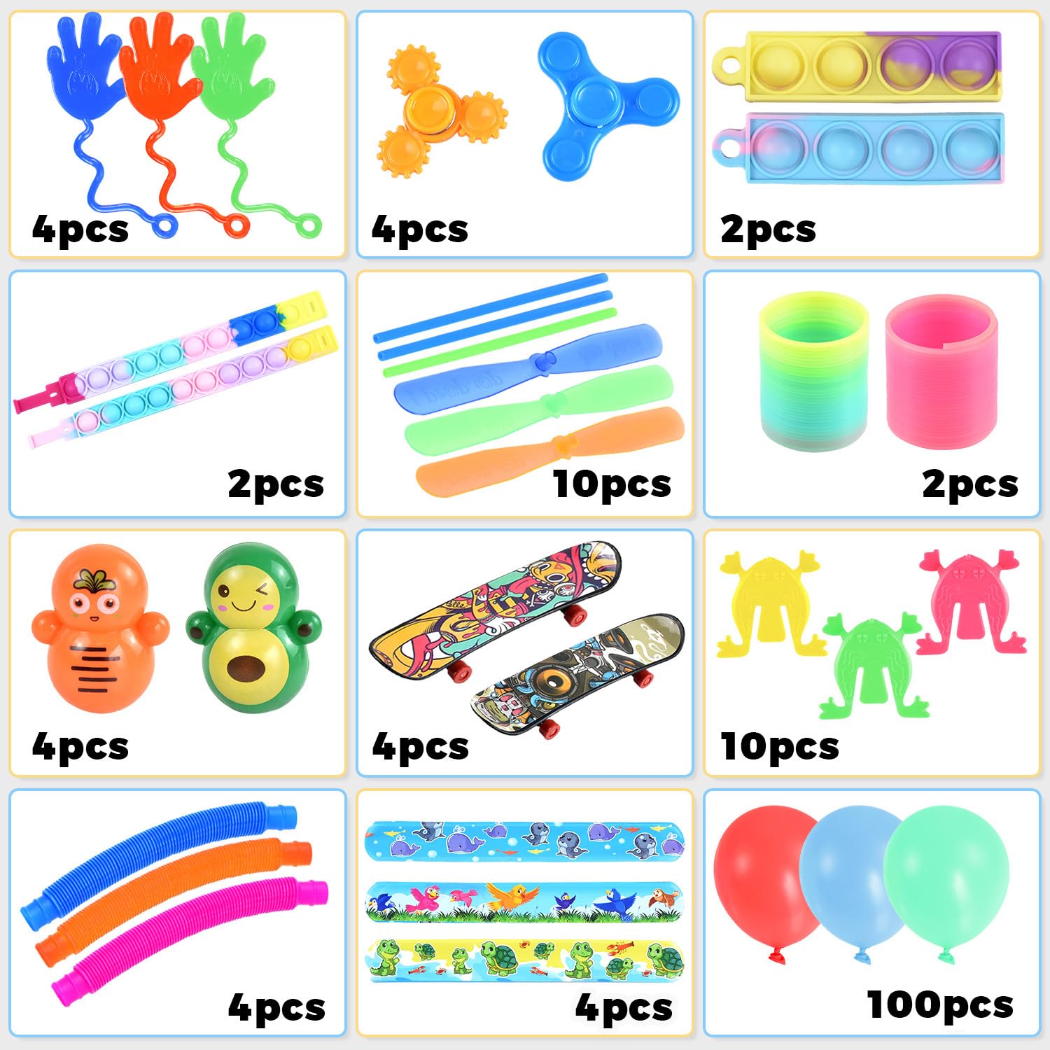 150 pcs Kids Party Favors Bulk - Pinata Stuffers, Goodie Bag Fillers, Treasure Box Prizes for Birthday Parties, Classroom Rewards & Fidget Toys | Perfect for Birthdays, School Events & Party Games