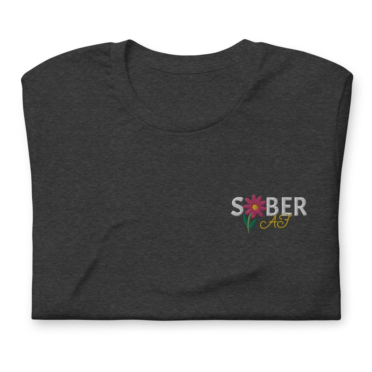 SOBER AF Unisex T-Shirt - Spring Blossom Design | Comfortable Casual Wear for Everyday Outfits & Social Events