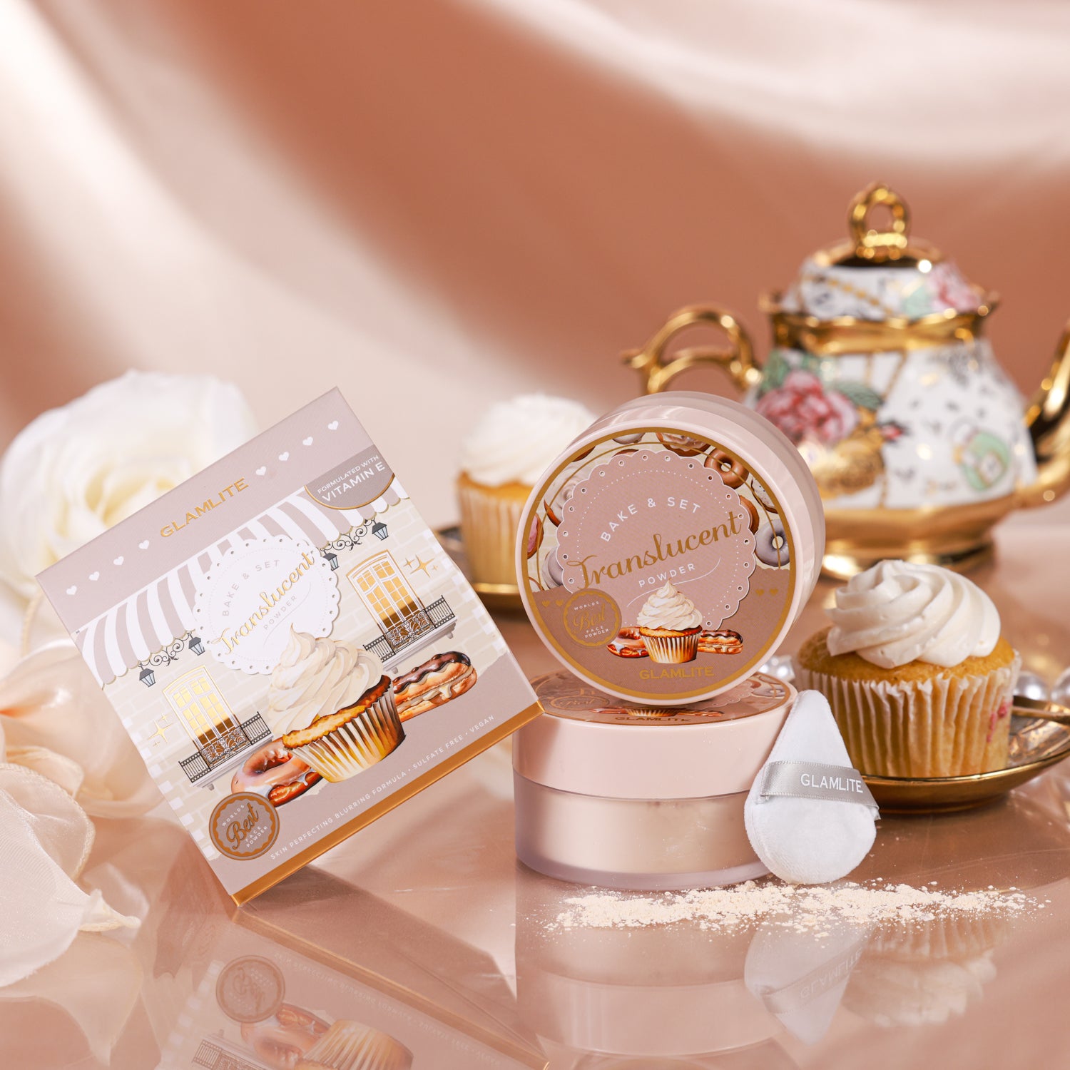 Translucent Bake & Set Powder - Oil Control & Matte Finish for Flawless Makeup | Perfect for Baking, Setting & Long-Lasting Wear | Ideal for Daily Use, Special Occasions & Professional Makeup Artists