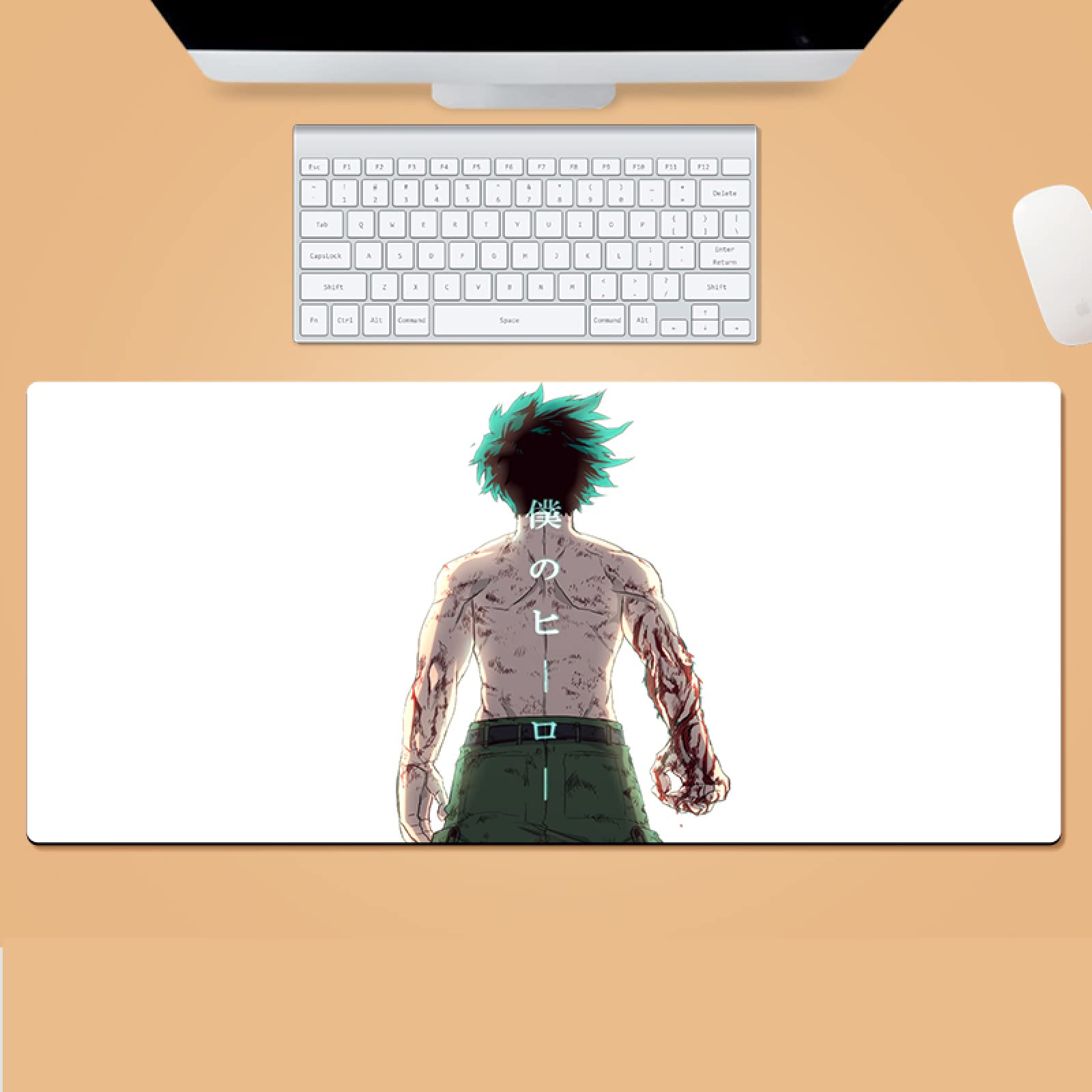 My Hero Academia Anime Gaming Mouse Pad - Extra Large 35.4x15.7in Non-Slip Rubber Base for PC, Laptop & Office Desk (900x400x3mm) - Perfect for Gaming, Work & Anime Fans
