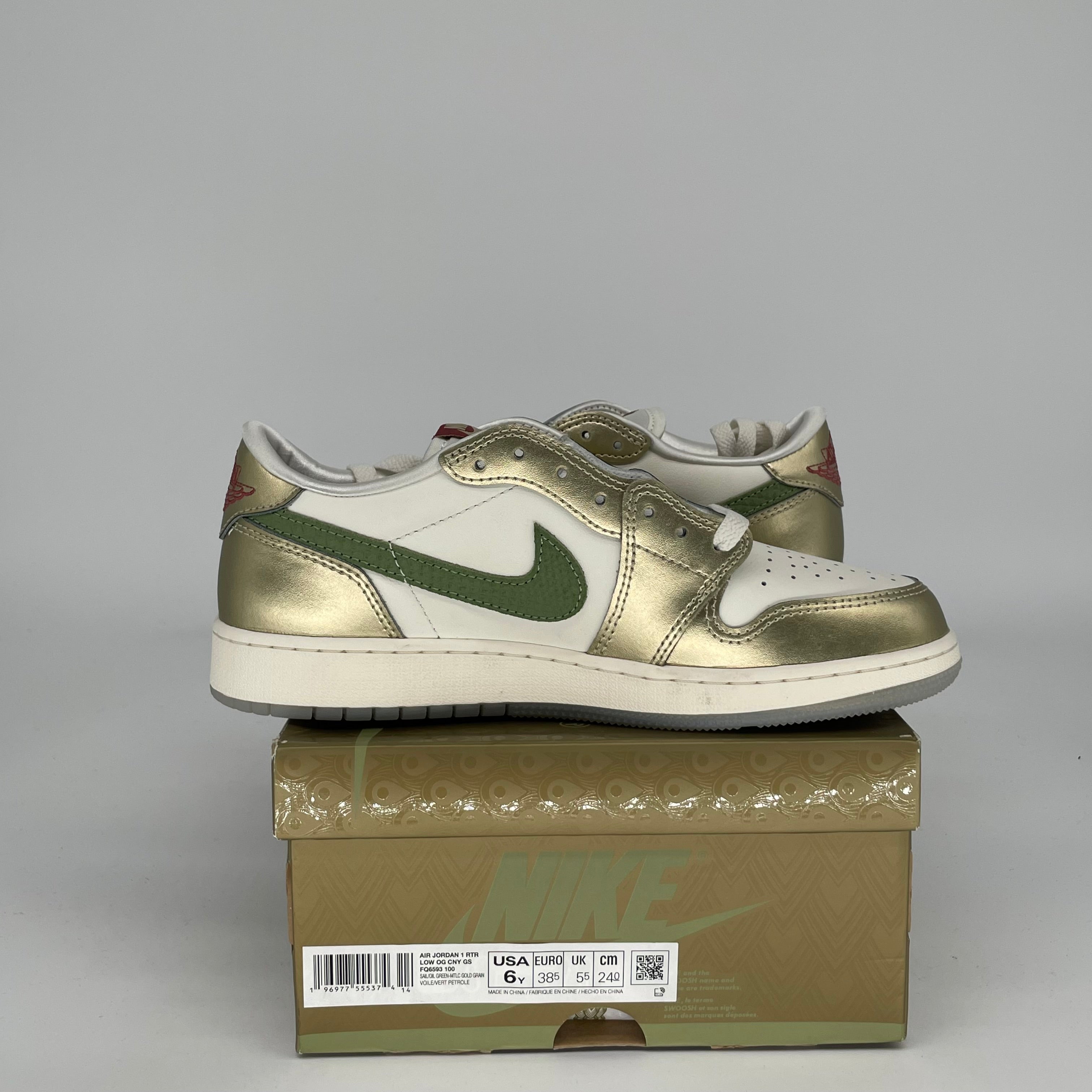 AIR JORDAN 1 LOW YEAR OF THE DRAGON Men's Basketball Shoes - Size 6 (FQ6593-100) - Perfect for Streetwear, Sneaker Collecting & Casual Wear