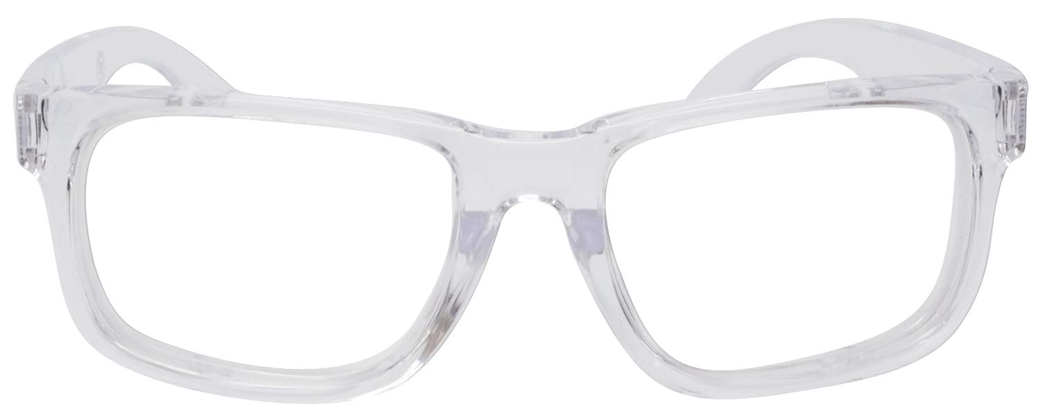 Calabria Clear Anti-Fog Safety Glasses with Reading Magnification - Scratch-Resistant, Distortion-Free Protective Eyewear with Side Shields for Woodworking, Lab Work & DIY Projects