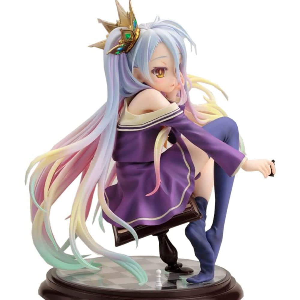 No Game No Life Shiro Anime Figure - Cute Waifu Collectible Statue for Home Decor, Gaming Room & Anime Lover Gift