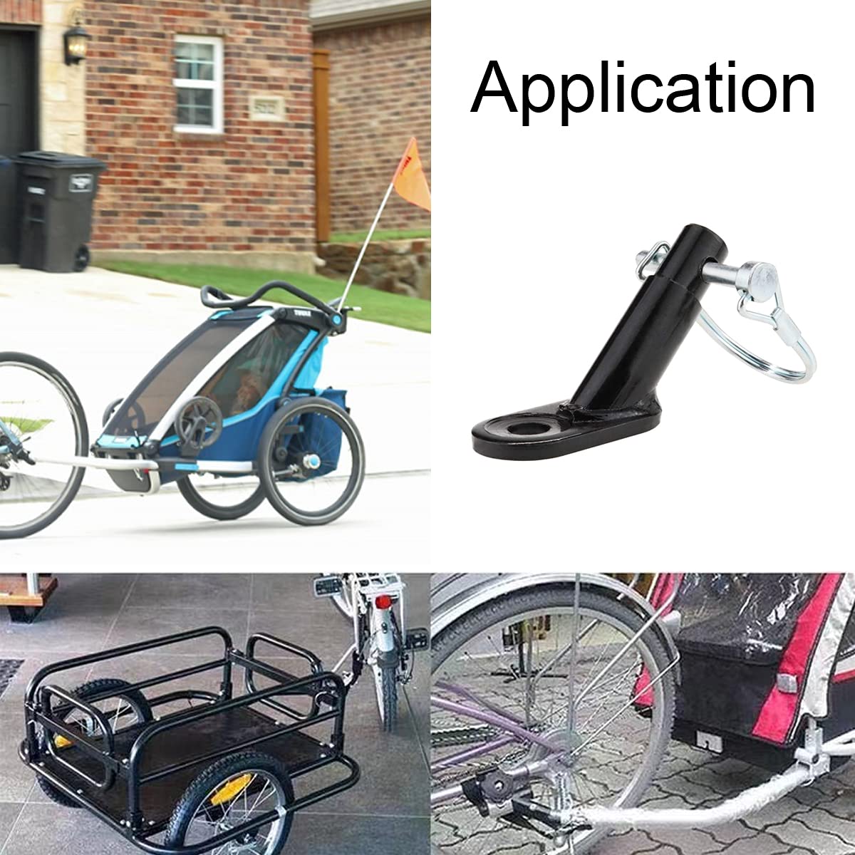 **Universal Bike Trailer Coupler - Heavy Duty Hitch Adapter for Kids, Child, Pet & Cargo Bike Trailers - Cycling Accessories for Family Rides & Outdoor Adventures**