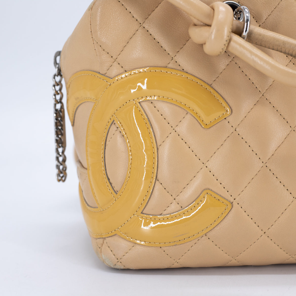Chanel Quilted Calfskin Top Handle Bag in Beige - Luxury Designer Handbag for Women, Perfect for Work, Evening Events & Special Occasions