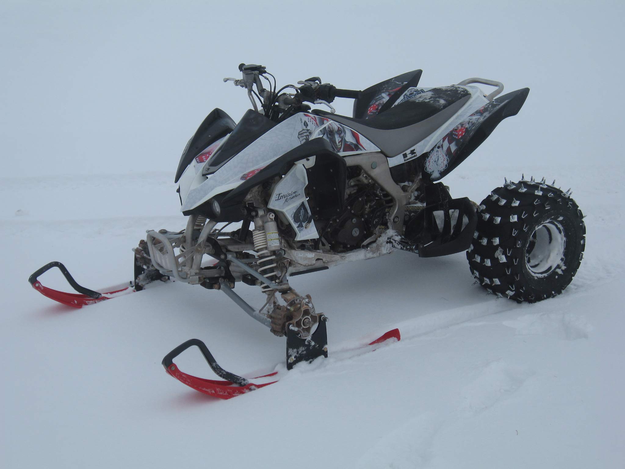 ATV to Snowmobile Ski Conversion Kit - Compatible with 4/144mm & 4/156mm Bolt Patterns - Winter Adventure & Off-Road Traction Solution