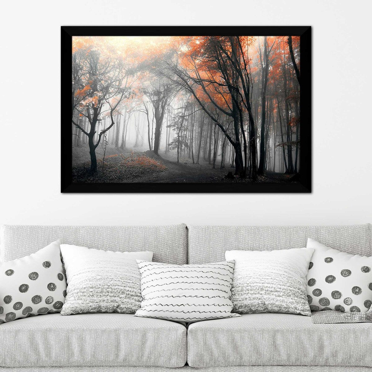 46 Autumn Woods Landscape Print on Acrylic - Premium Wall Art Decor for Living Room, Bedroom & Office - Nature Photography by PhotoINC Studio