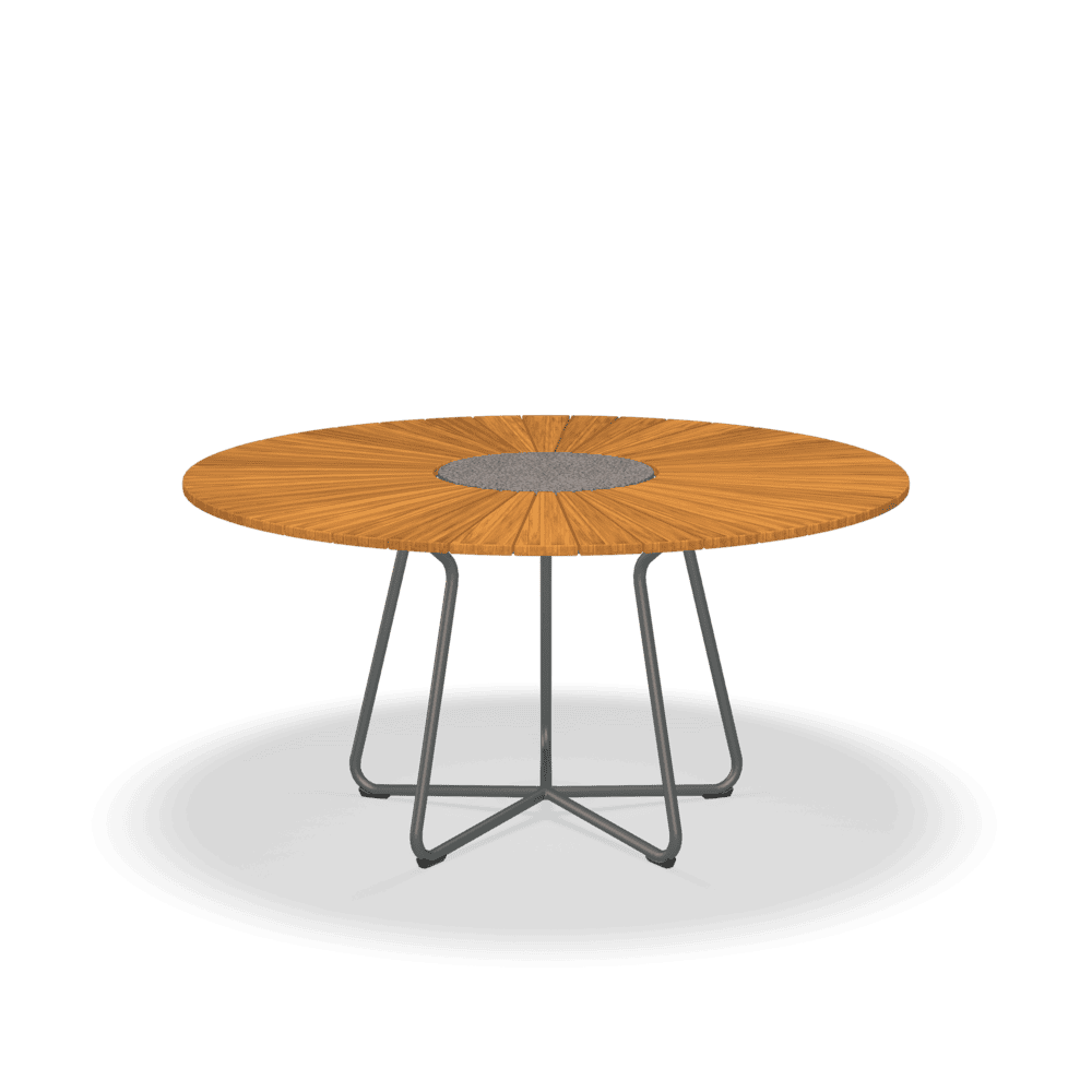 Round Outdoor Dining Table - Weatherproof Patio Furniture for Garden, Backyard, and Poolside Gatherings