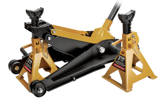 2 Ton Universal 1 Lift Jack with 3 Ton Jack Stands - Heavy Duty Car Lift for Auto Repair, Tire Change & Vehicle Maintenance - Perfect for Home Garage & Professional Mechanics