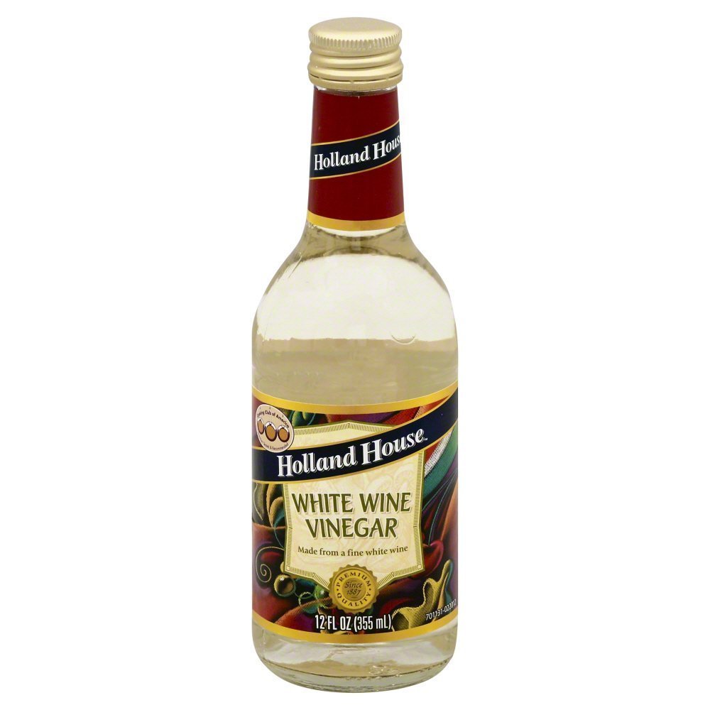 Holland House White Wine Vinegar 12 oz - Premium Cooking & Salad Dressing Ingredient for Marinades, Sauces & Pickling