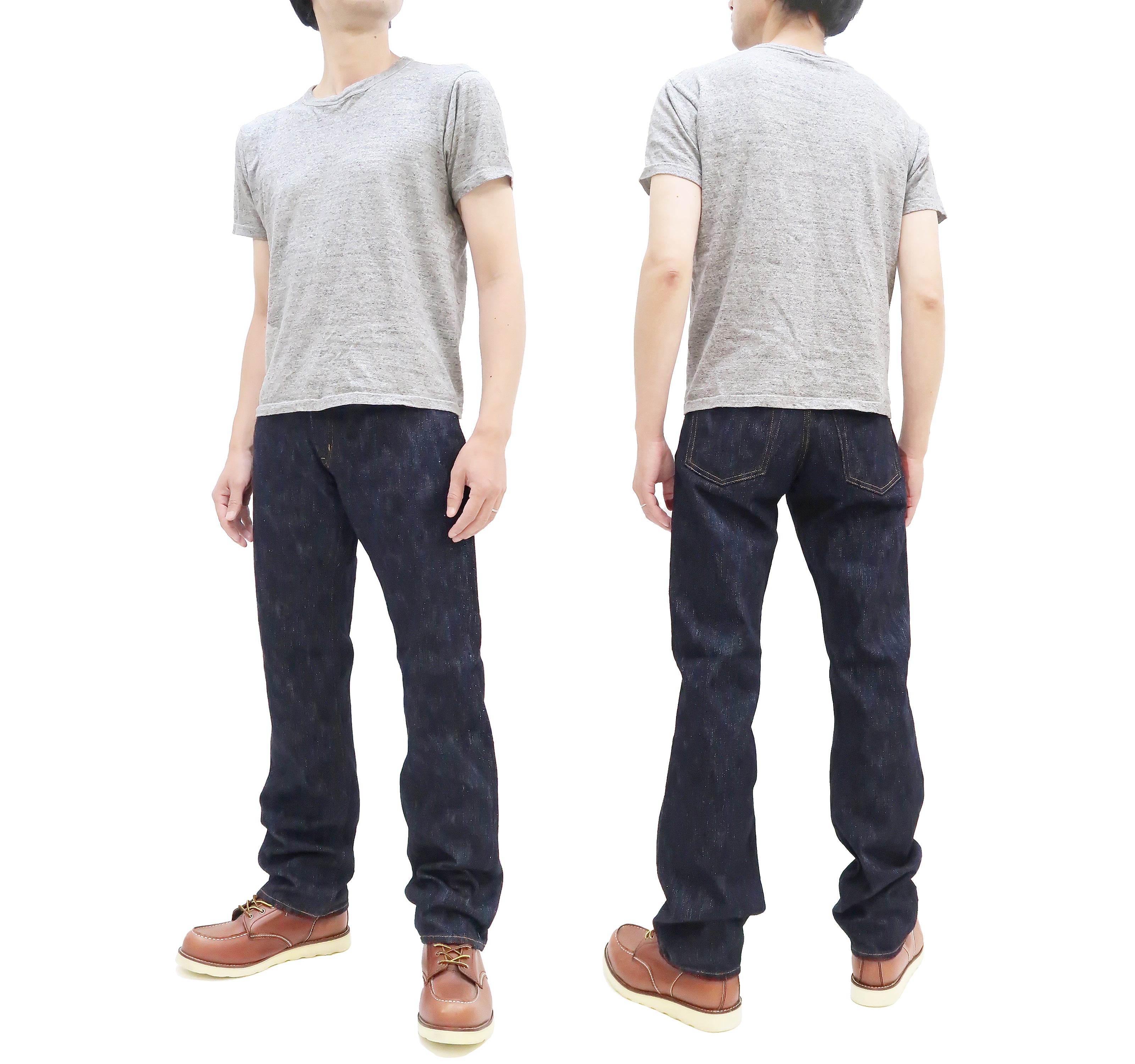 Kojima Genes Men's 19oz Selvedge Slub Denim Jeans - Regular Fit Straight Leg with Zipper Fly (RNB1000RZ) | Premium Raw Denim for Casual Wear & Everyday Style