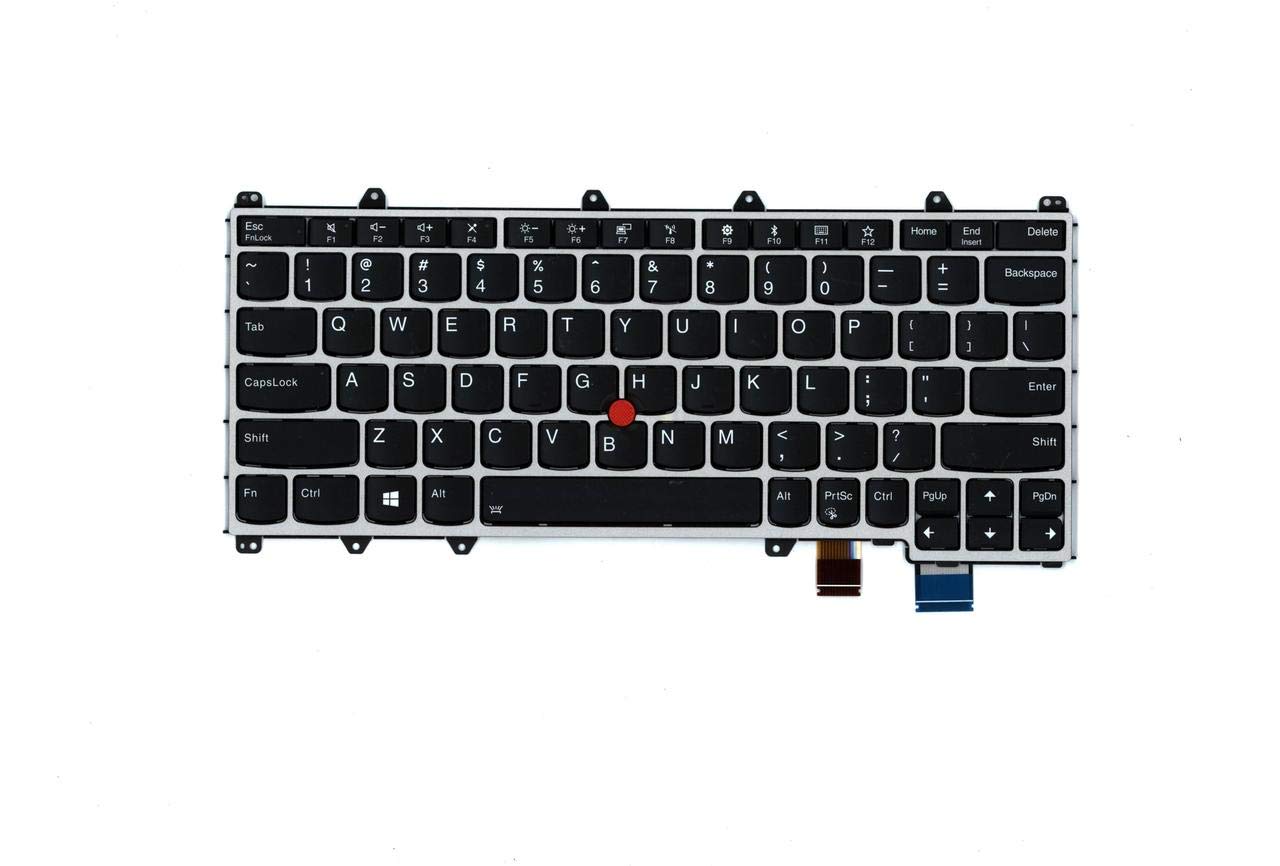 Original Lenovo ThinkPad X380 Yoga S1 Yoga 4th Gen Yoga 370 Backlit Keyboard 01HW655 - Replacement US Layout Keyboard for Business Laptops & Office Work