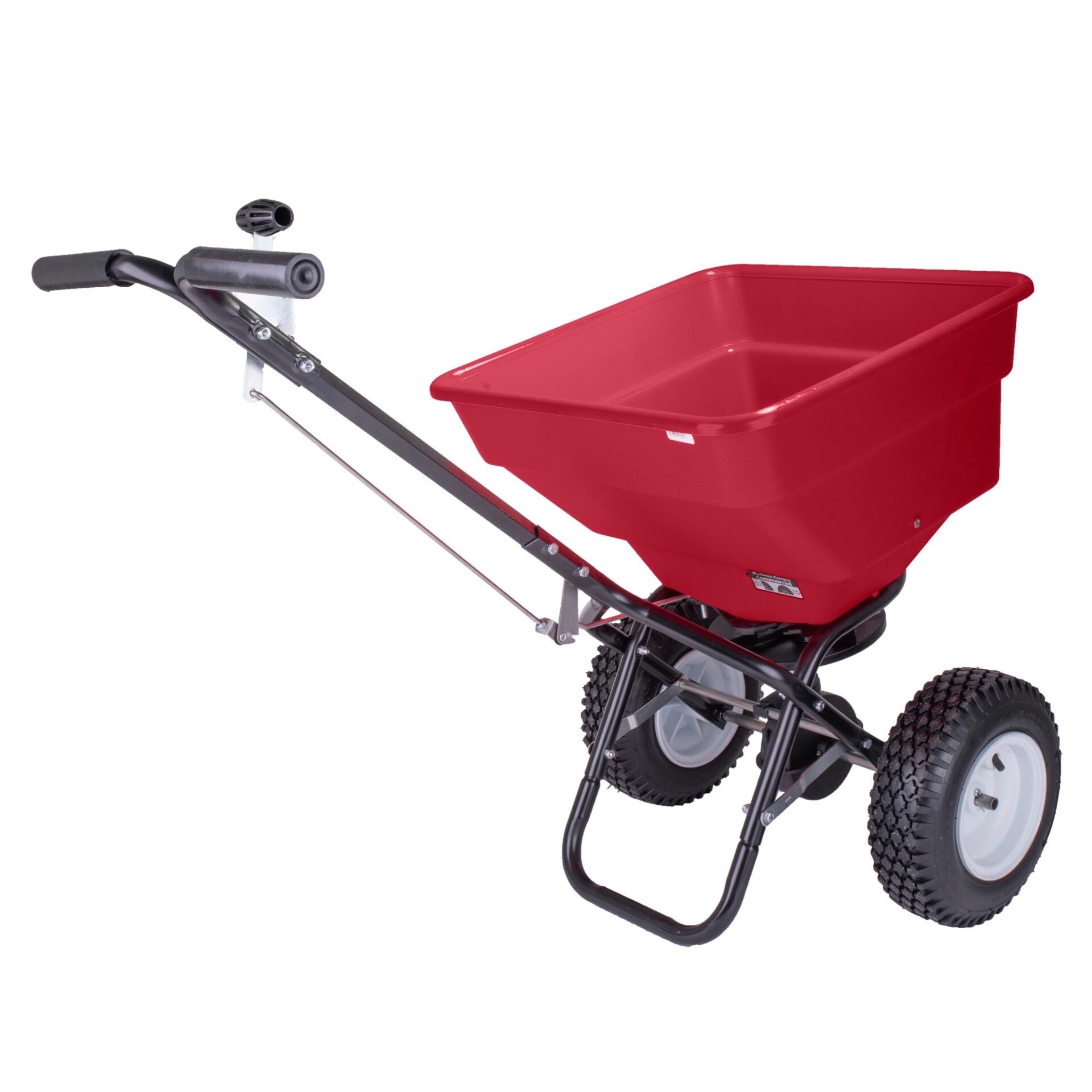 Earthway 2170 Commercial Broadcast Spreader - 100 Lbs Hopper with Pneumatic Tires - Heavy Duty Lawn & Garden Spreader for Fertilizer, Seed, Salt (Ideal for Large Yards, Golf Courses, Landscaping)