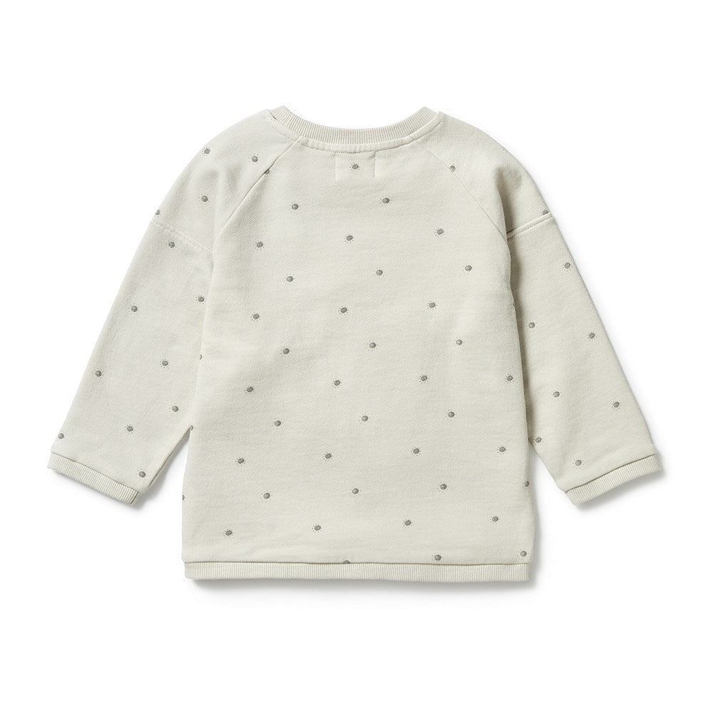 Organic Cotton Terry Spliced Sweatshirt for Women - Soft Breathable Pullover for Yoga, Lounge & Casual Wear