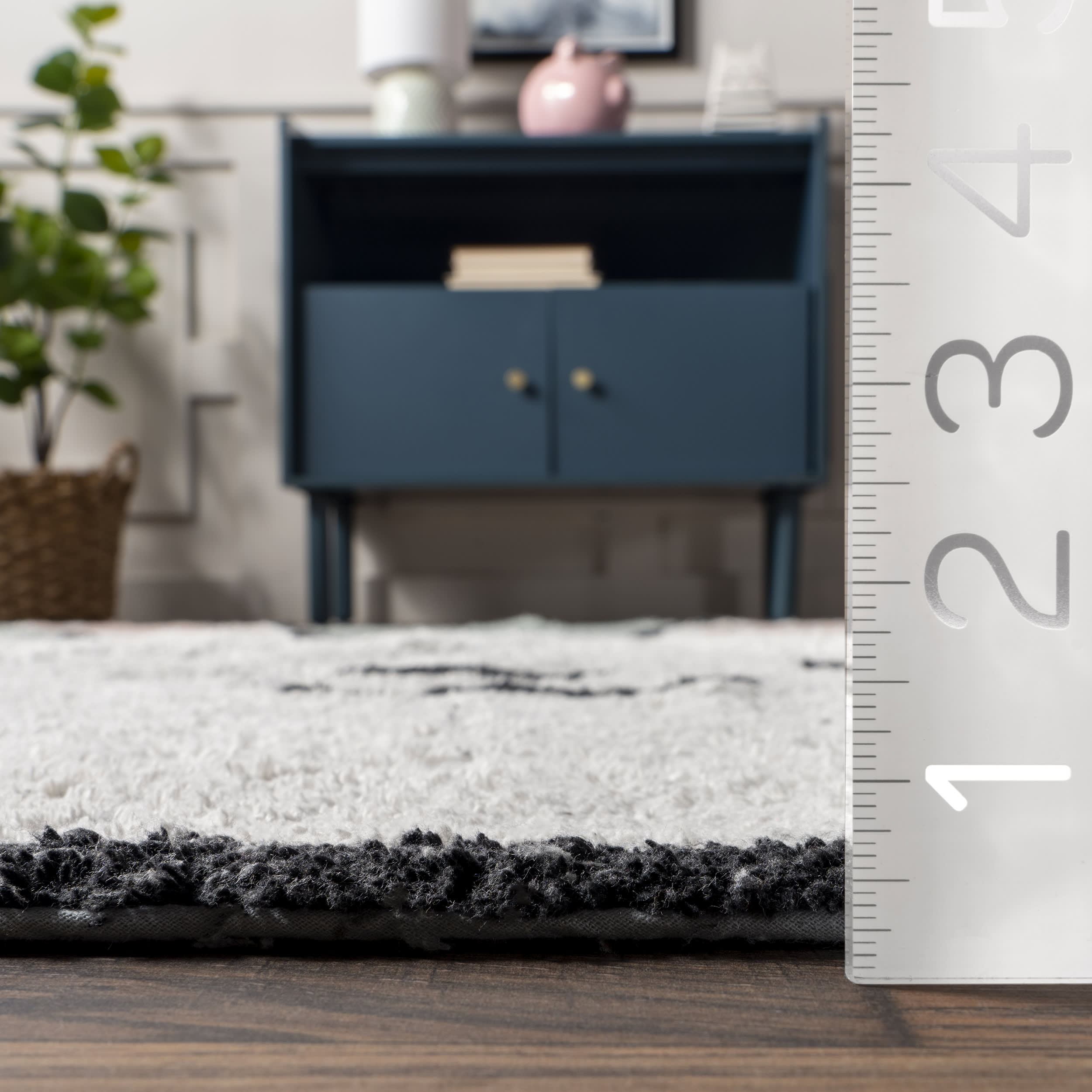 Soft Grey Bunny Nursery Washable Rug - Non-Slip, Machine Washable Play Mat for Kids Room, Baby Nursery & Playroom Decor - Perfect for Crawling, Playtime & Nursery Floor Protection