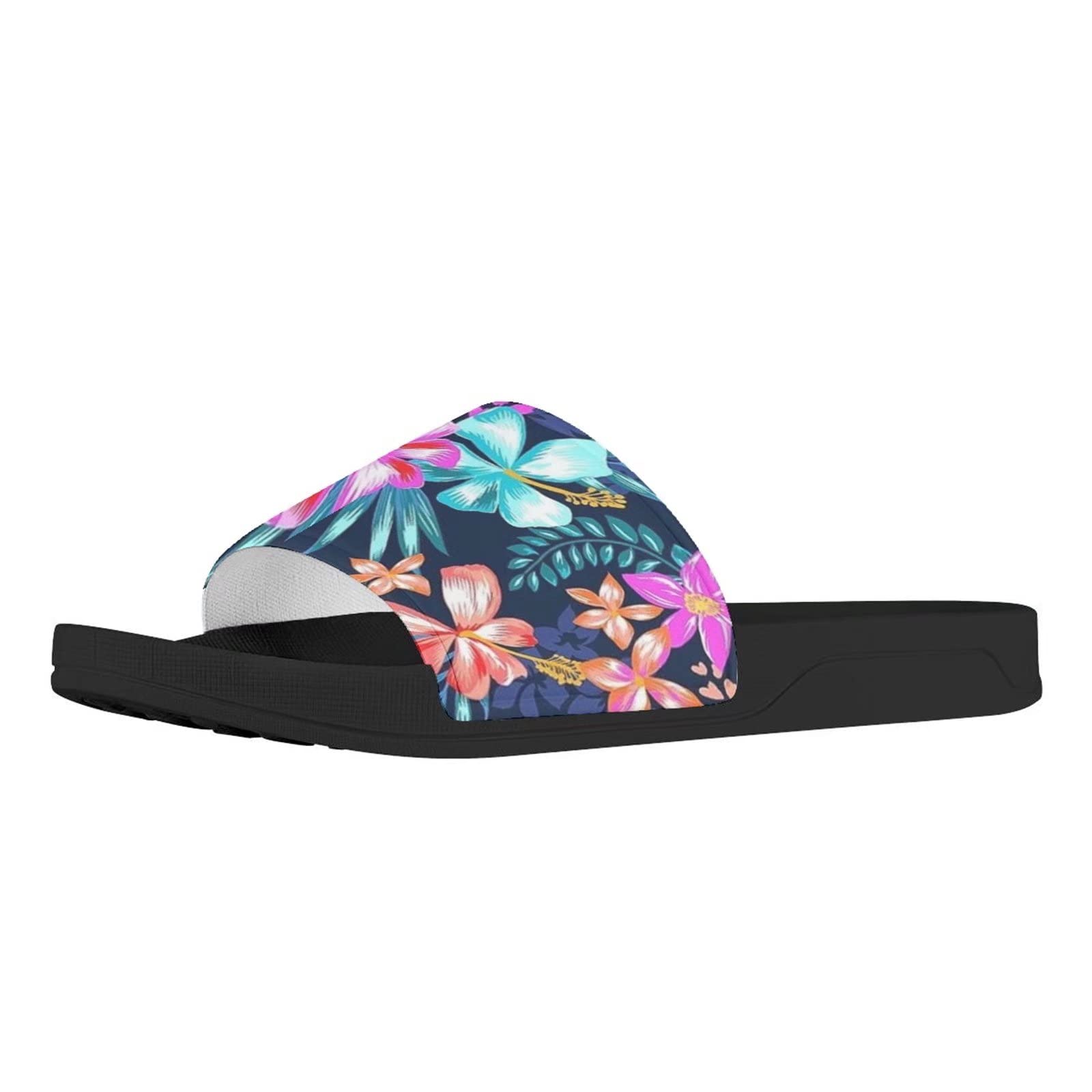 FOR U DESIGNS Women's Summer Sandals - Comfortable Indoor/Outdoor Slippers with Anti-Skid Sole for Beach, Pool, Hotel & Home Use