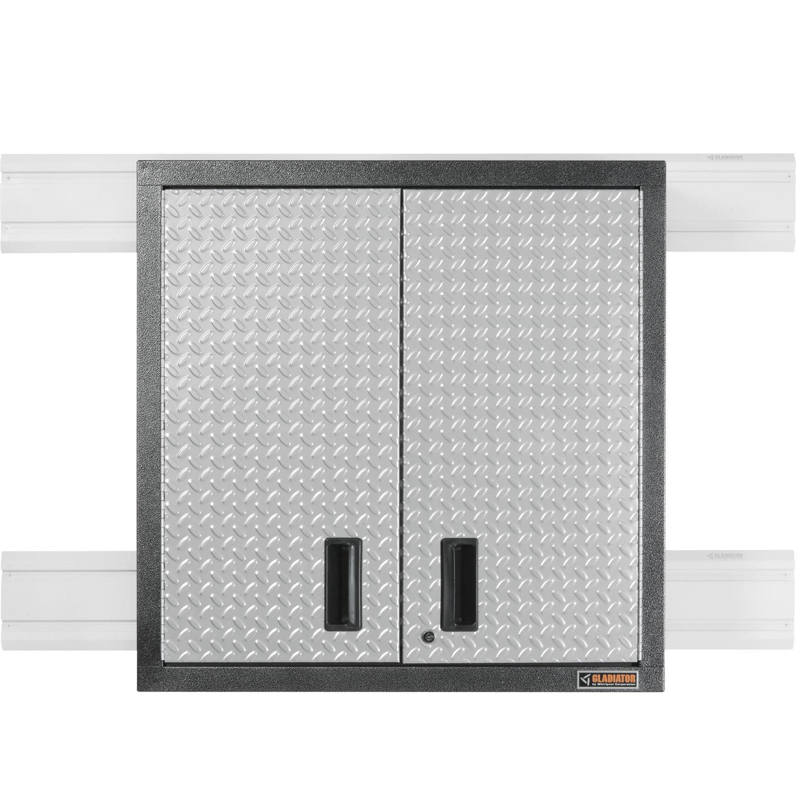 Gladiator GAWG302DRG Premier 30-Inch Wall Mounted GearBox Storage Cabinet - Heavy Duty Garage & Workshop Organization for Tools, Sports Equipment & Outdoor Gear