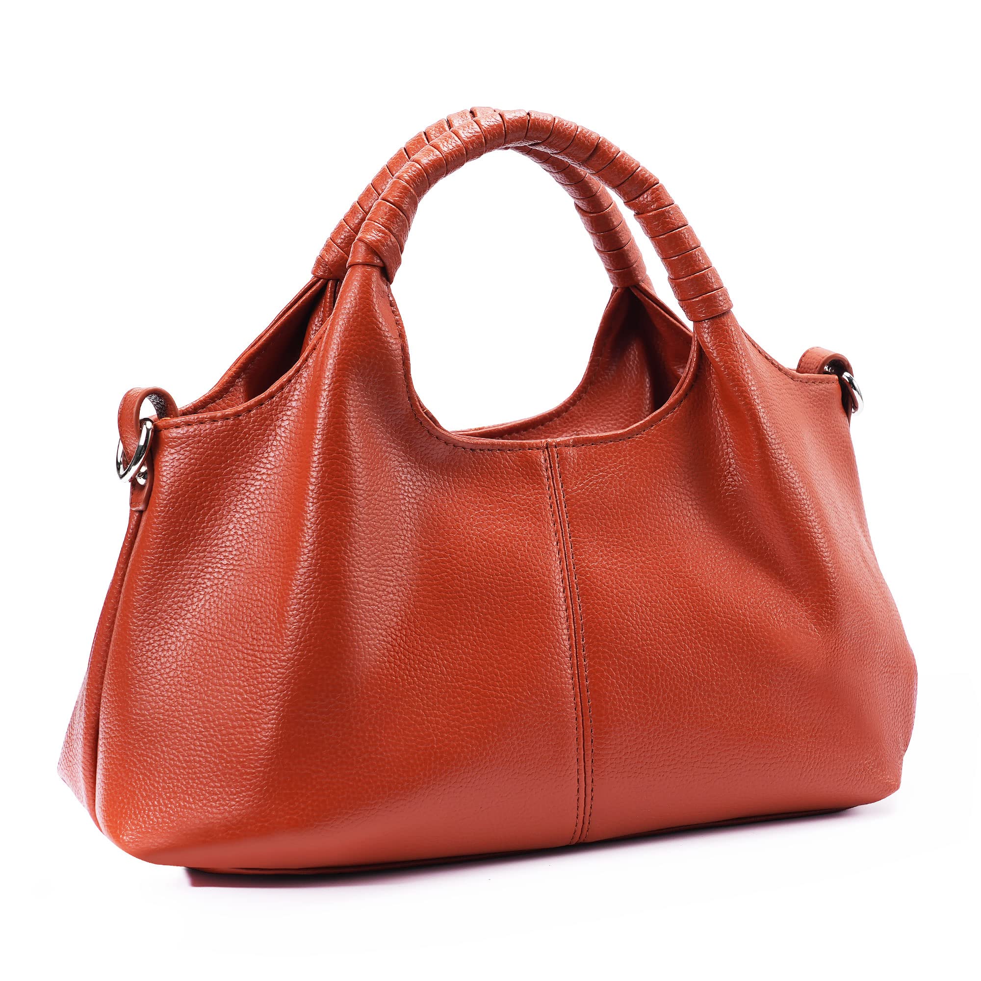Genuine Leather Handbags for Women - Top Handle Satchel & Hobo Crossbody Purse | Durable Designer Bags for Work, Travel & Everyday Use