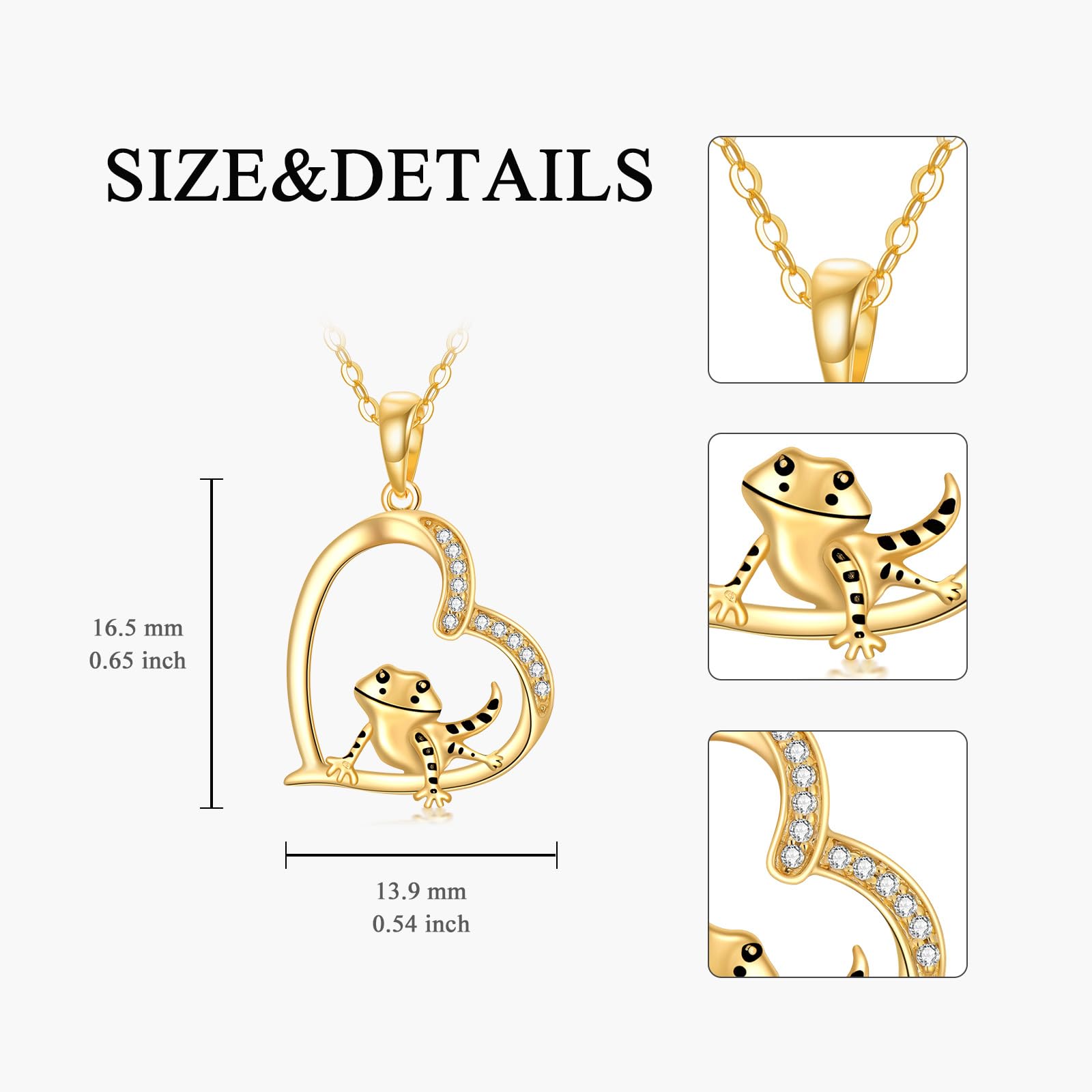 14K Yellow Gold Necklace - Snake, Bee, Bird & Hecate Pendant Jewelry for Women | Elegant Cardinal Gift for Birthday, Anniversary & Special Occasions