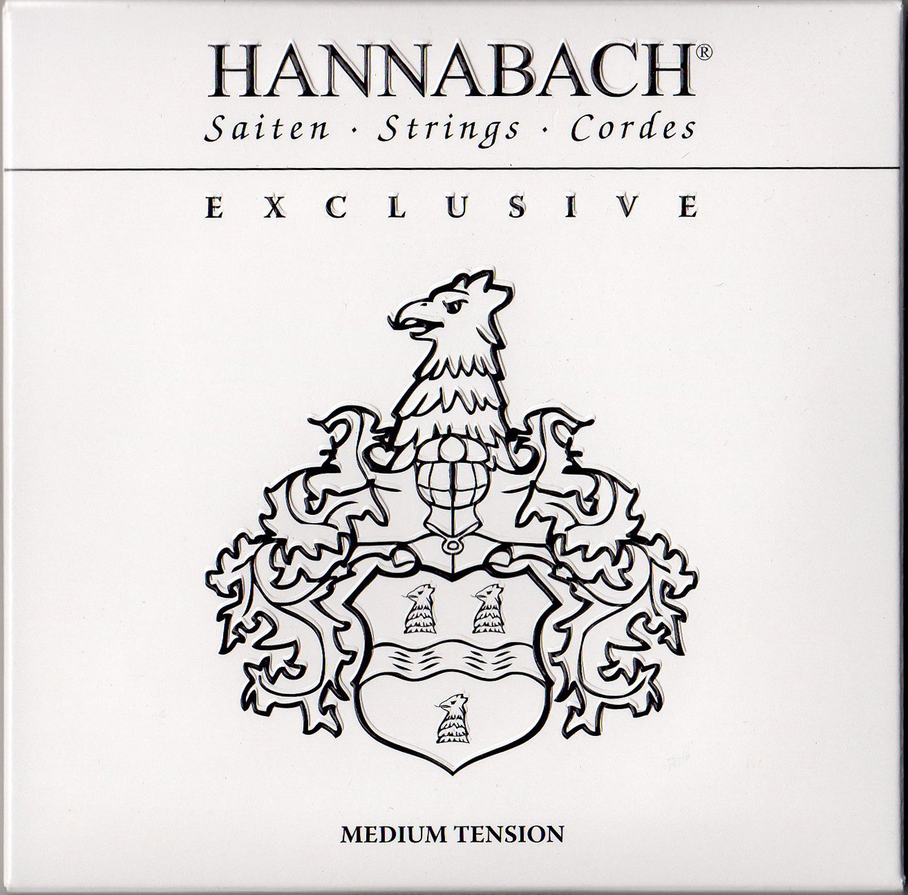 Hannabach Classical Guitar Strings Exclusive Series Medium Tension Set - Premium Nylon Strings for Classical & Flamenco Guitars - Perfect for Professional Performances & Home Practice