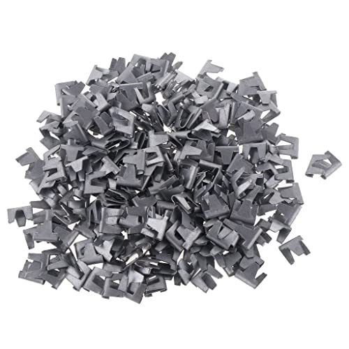 600Pcs Hog Plier Staples for Chicken Wire Fencing - Heavy Duty Bird Cage Mesh Clips - Secure Poultry, Rabbit, and Garden Fencing (Ideal for DIY Farm & Backyard Projects)